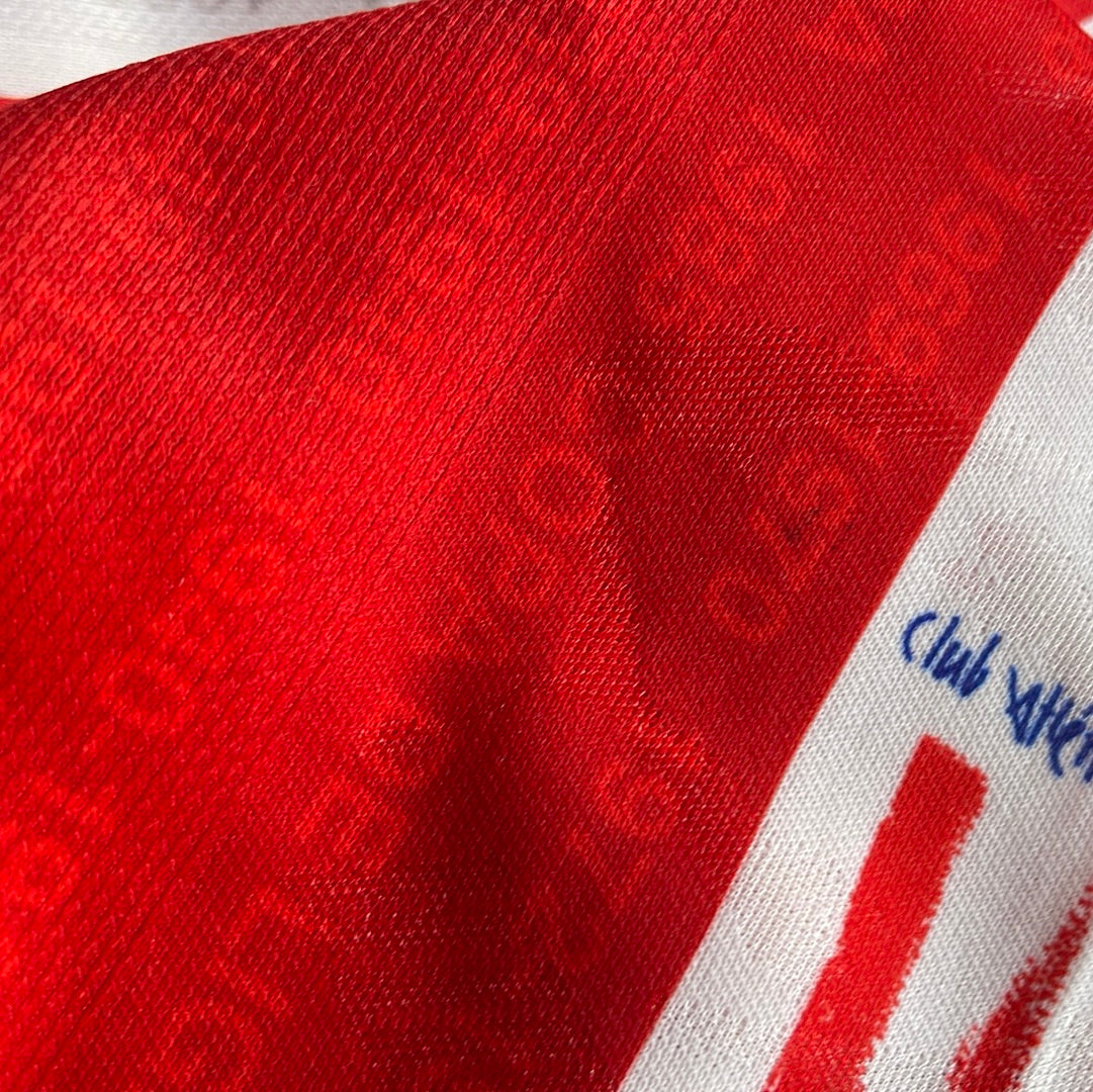 Vintage Atletico Madrid Puma 1995 - 1996 Home Football Shirt Size XL Red White Marbella