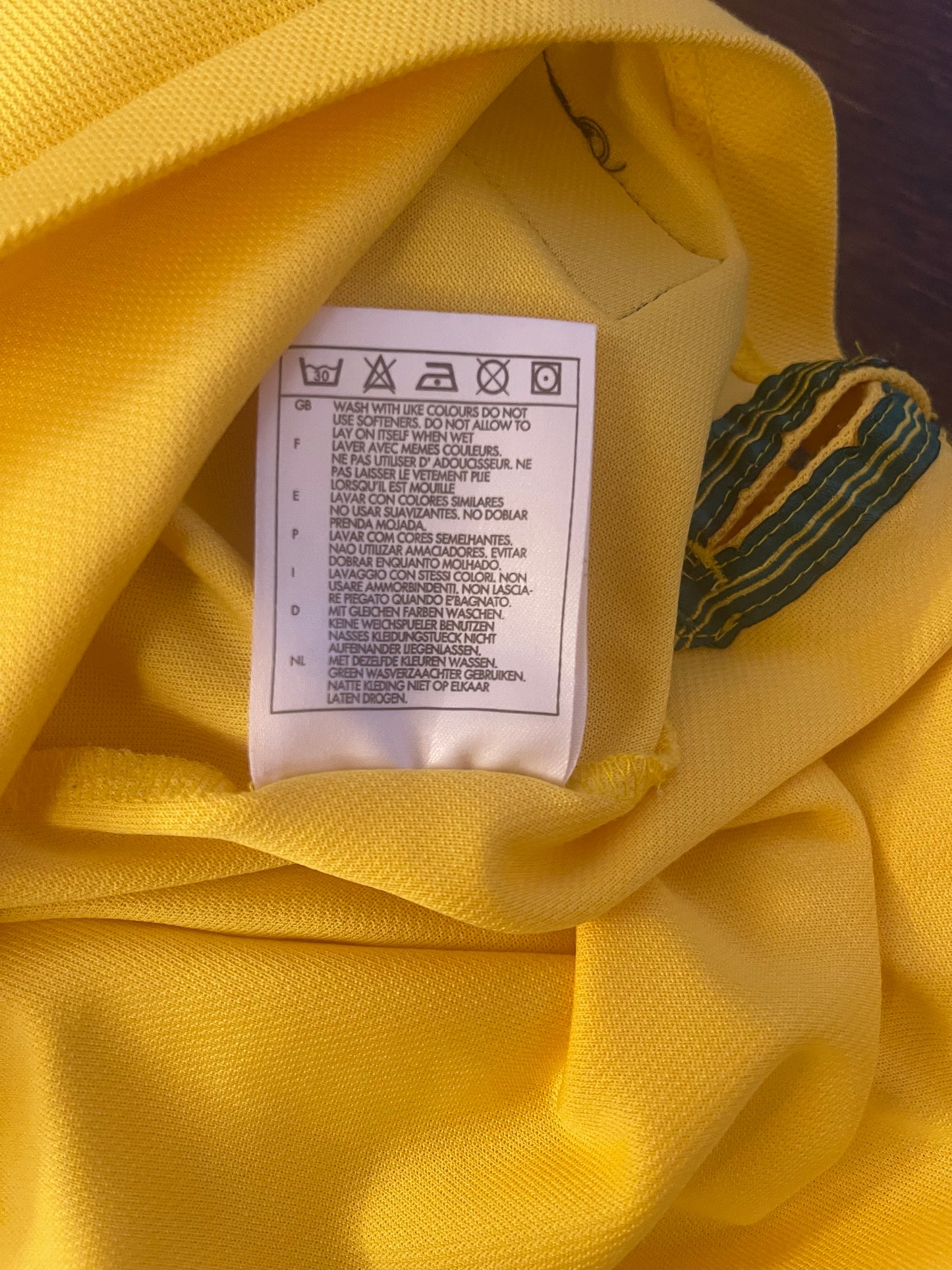 Vintage Nike Brazil Brasil 1998 - 1999 Home Football Shirt Size XL Yellow Green