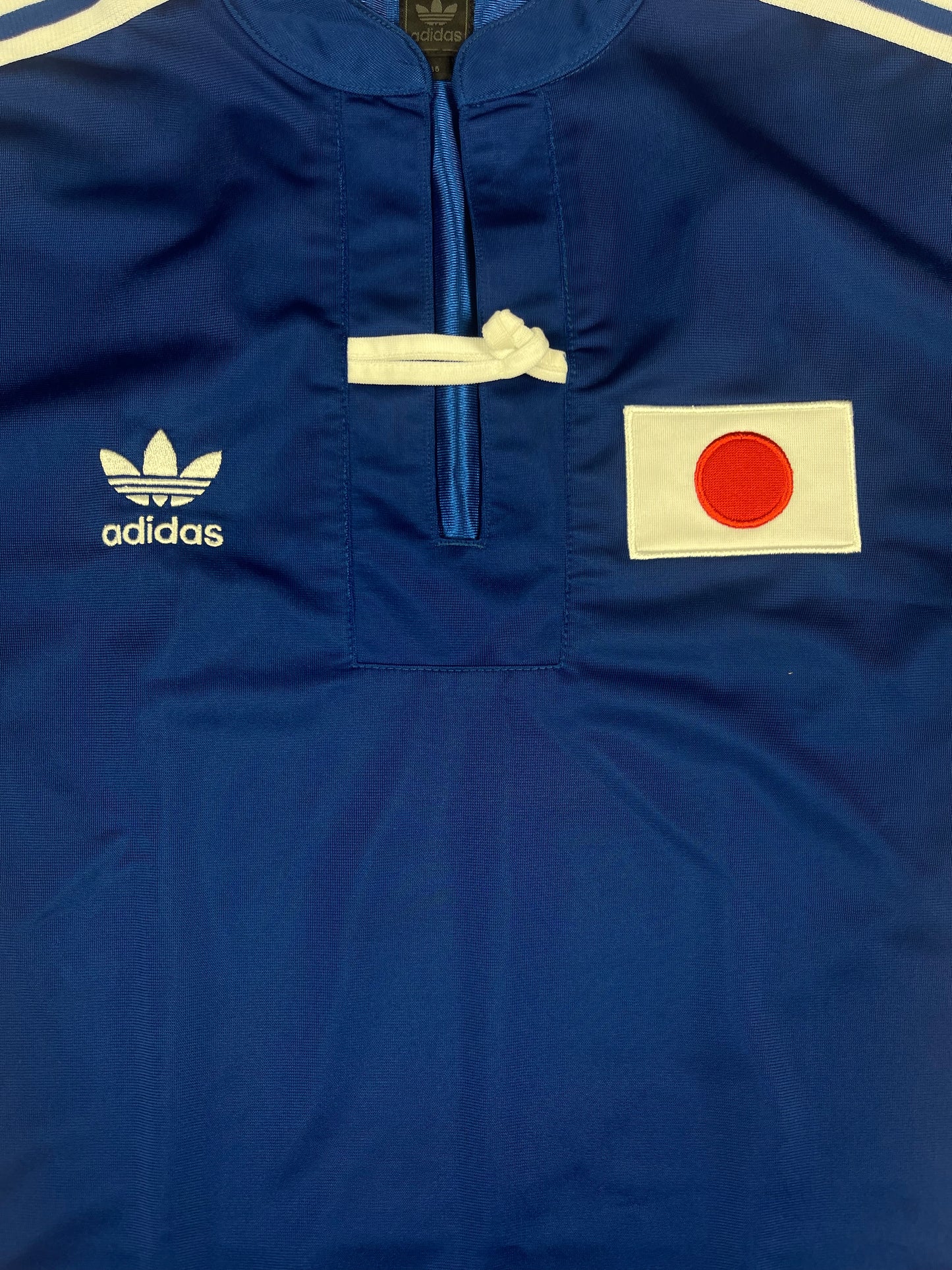🇯🇵 2005 Adidas Japan Dress Blue Polyester FIFA World Cup Size S Y2K