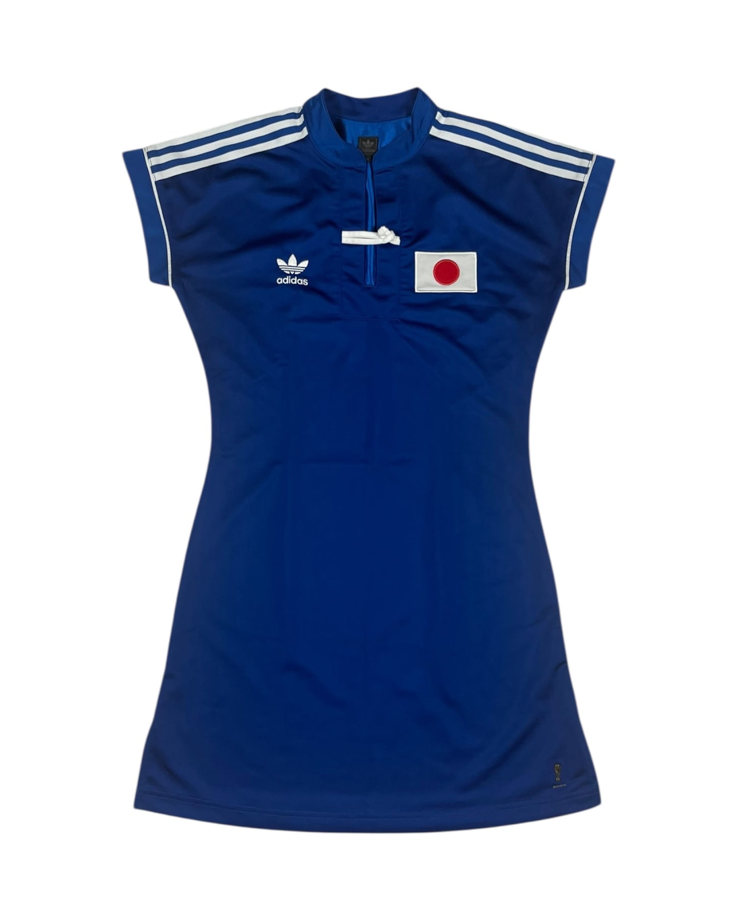 🇯🇵 2005 Adidas Japan Dress Blue Polyester FIFA World Cup Size S Y2K