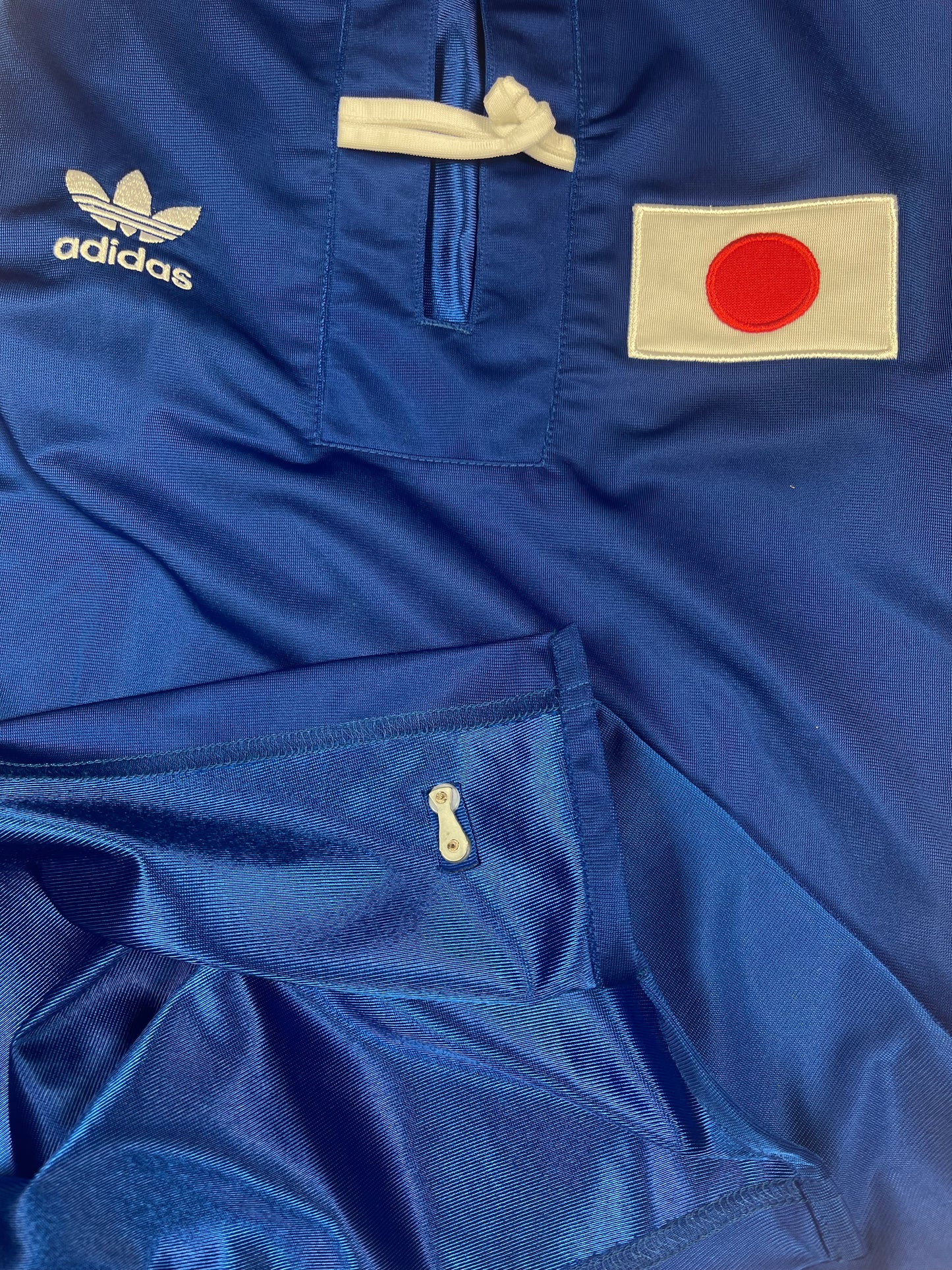 🇯🇵 2005 Adidas Japan Dress Blue Polyester FIFA World Cup Size S Y2K