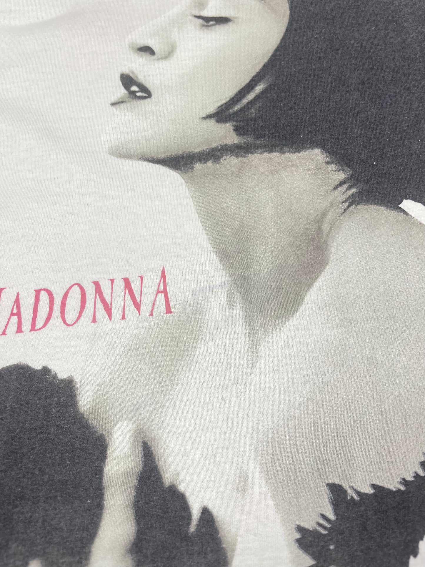 Authentic 1990 Vintage Madonna Blond Ambition World Tour Hanes Boy Toy Inc. T-Shirt White Made in USA Band Tee