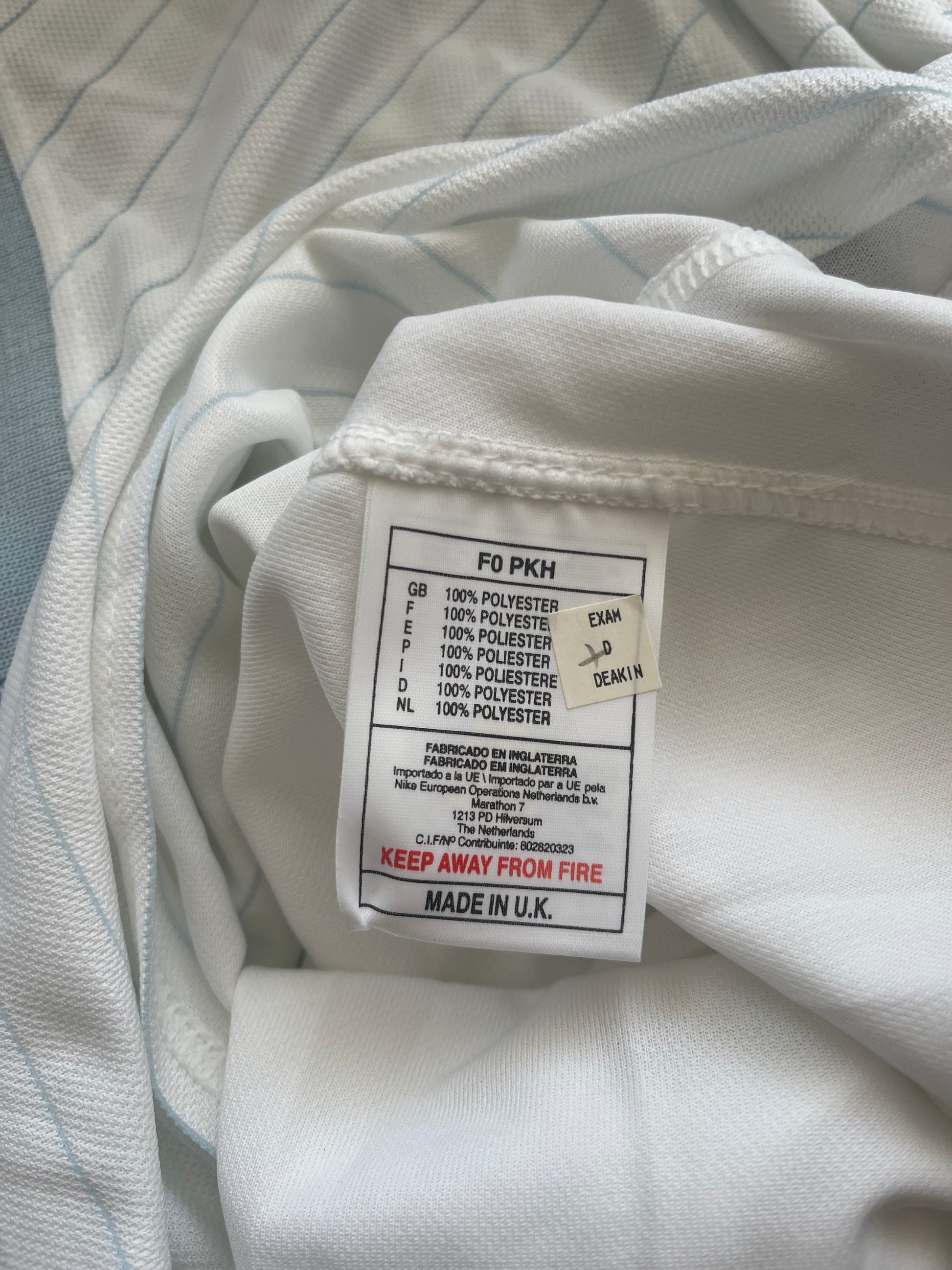 🔵⚫️ Authentic New Inter Internazionale Milano Milan Nike 2000-2001 Away Football Shirt White Pirelli Size S Made in UK Deadstock BNWT NOS OG DS