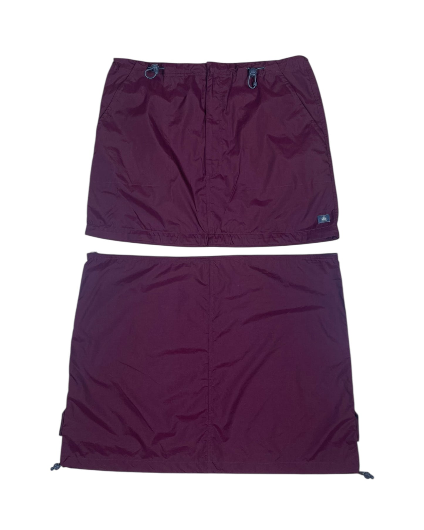 Y2K 2002 Nike ACG 2 in 1 Zip Off Trail Hiking Skirt With Adjustable Waist Outdoor Technical Gorpcore Grey Size XL Bella Hadid Gray Hamlin