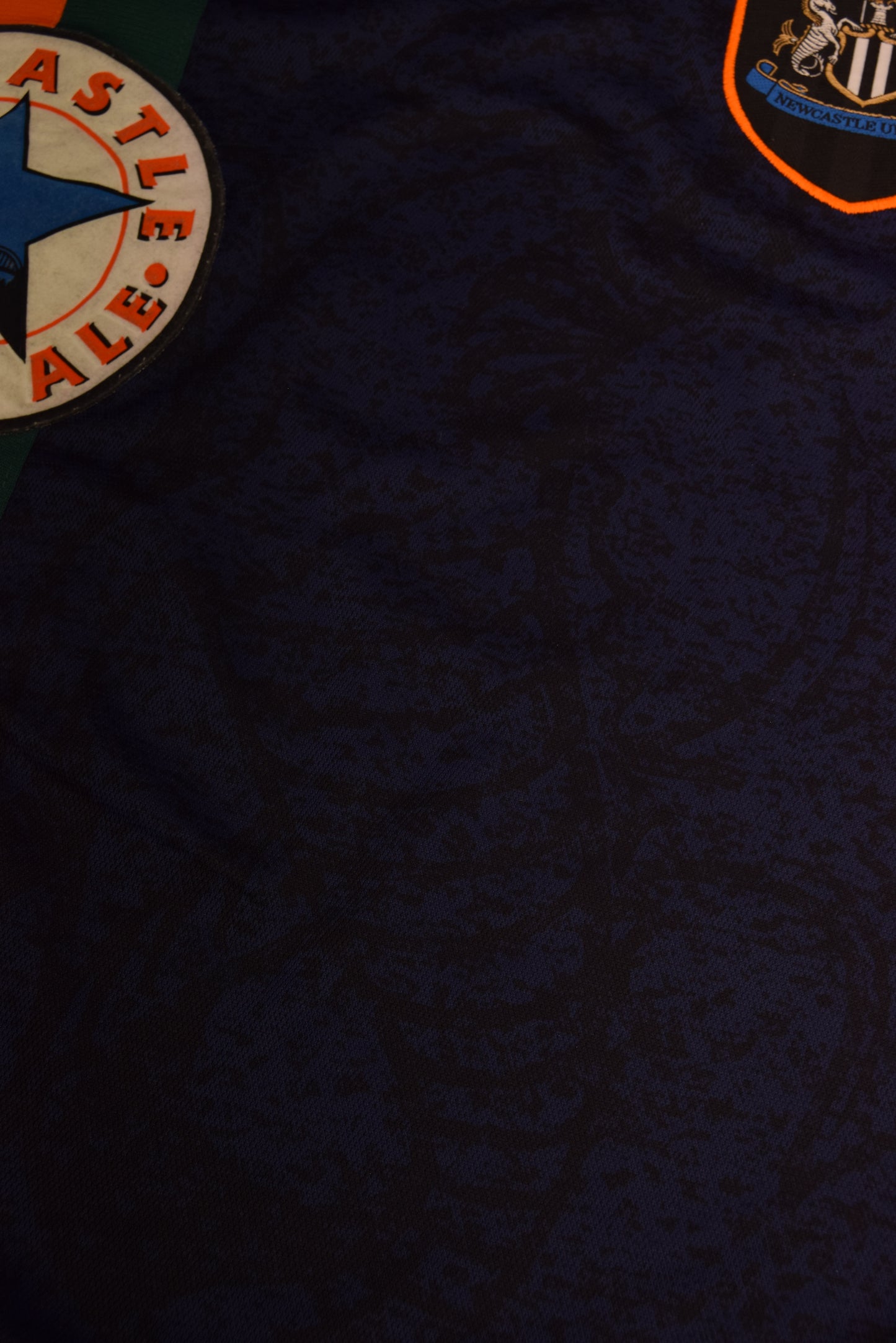 Vintage Newcastle United Adidas 1997 - 1998 Away Football Shirt Brown Ale Blue Green Orange Made in UK