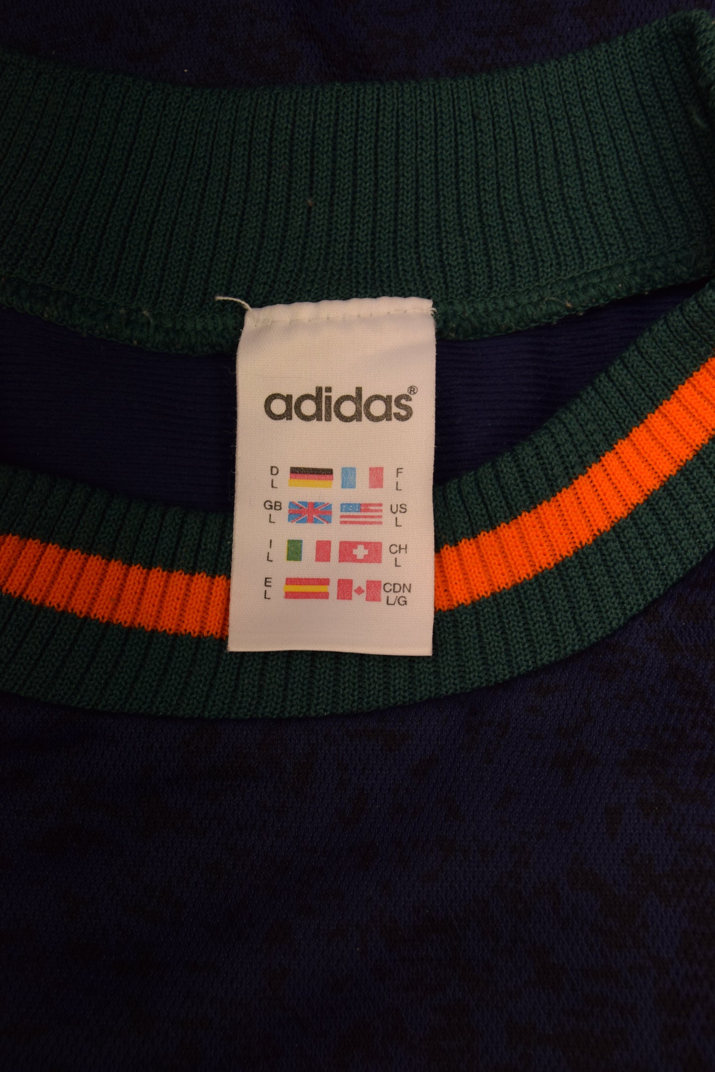 Vintage Newcastle United Adidas 1997 - 1998 Away Football Shirt Brown Ale Blue Green Orange Made in UK