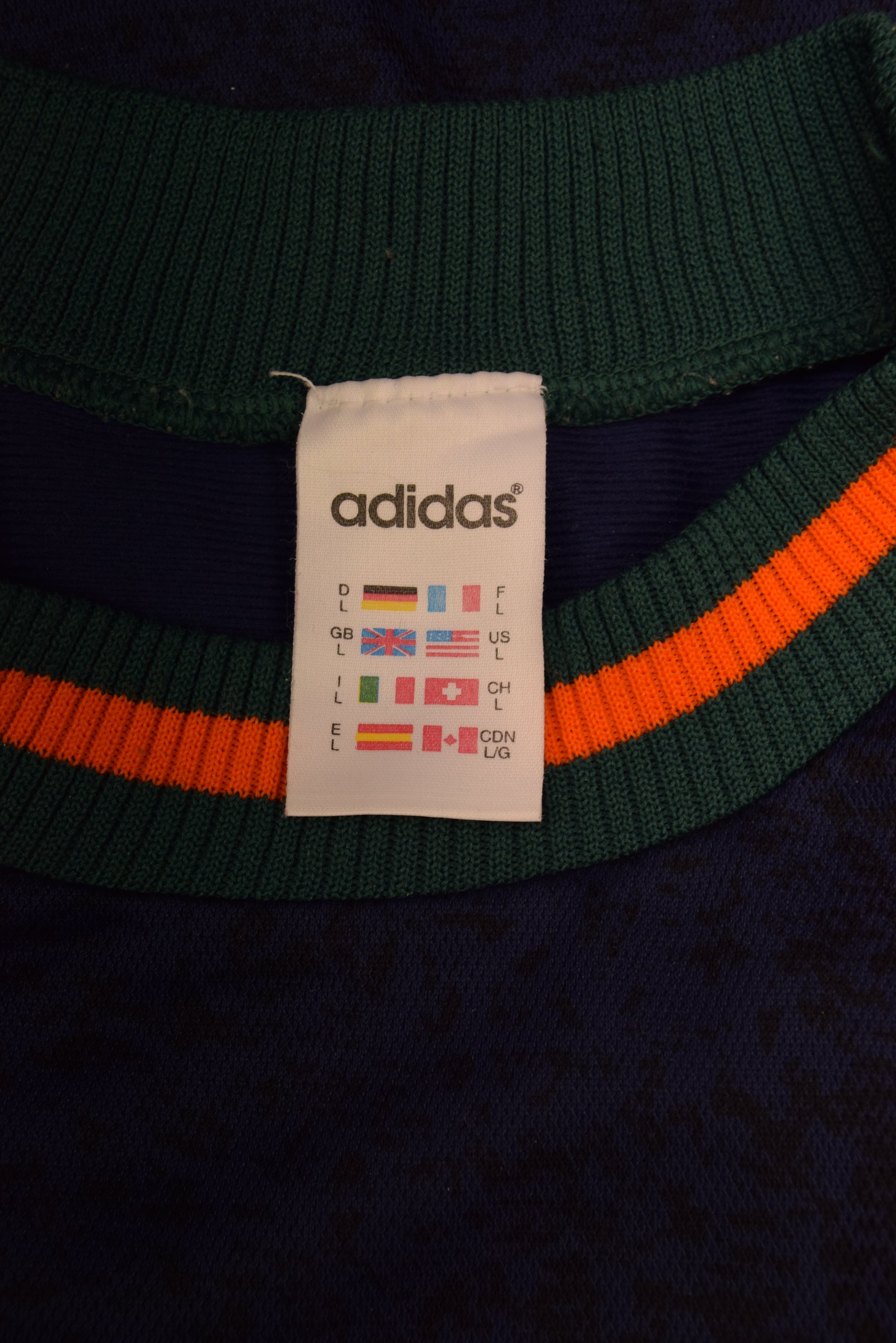 Vintage Newcastle United Adidas 1997 - 1998 Away Football Shirt Brown Ale Blue Green Orange Made in UK