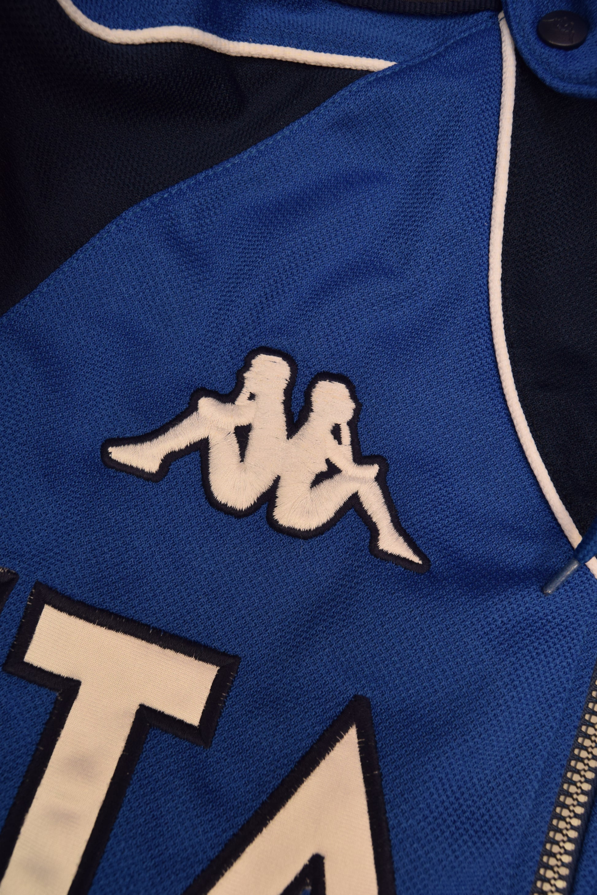 Italy Italia Kappa 1999 - 2000 Hooded Jacket Made in Italy Blue Size M
