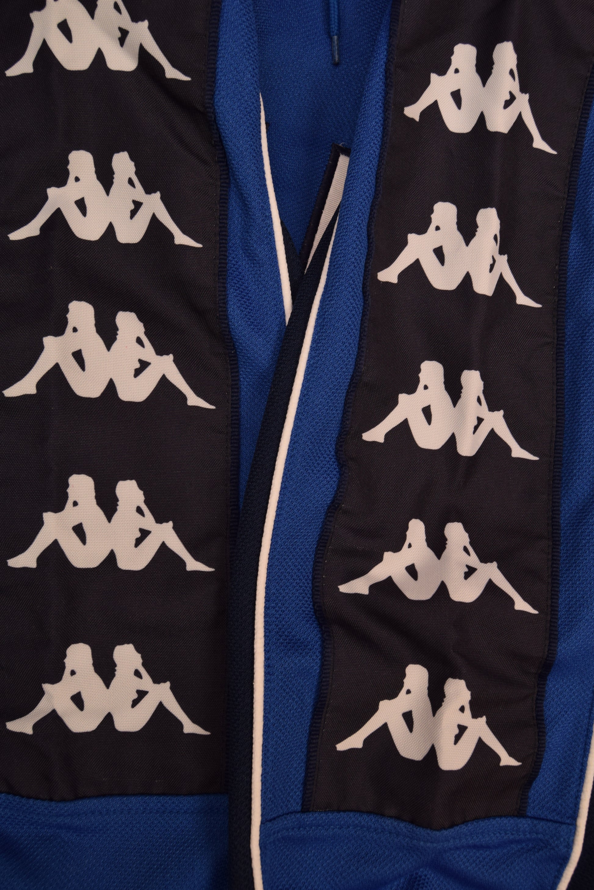 Italy Italia Kappa 1999 - 2000 Hooded Jacket Made in Italy Blue Size M