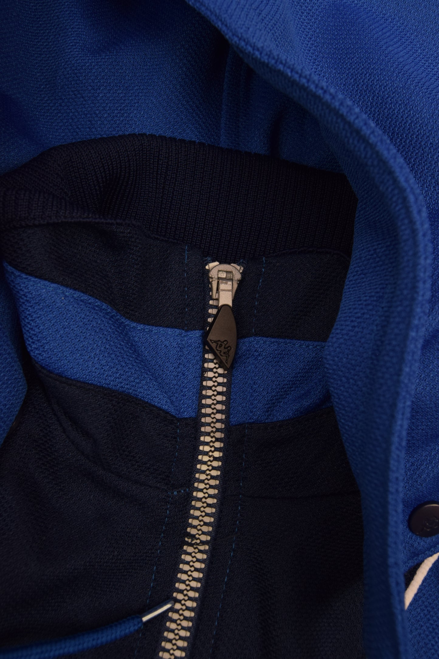 Italy Italia Kappa 1999 - 2000 Hooded Jacket Made in Italy Blue Size M