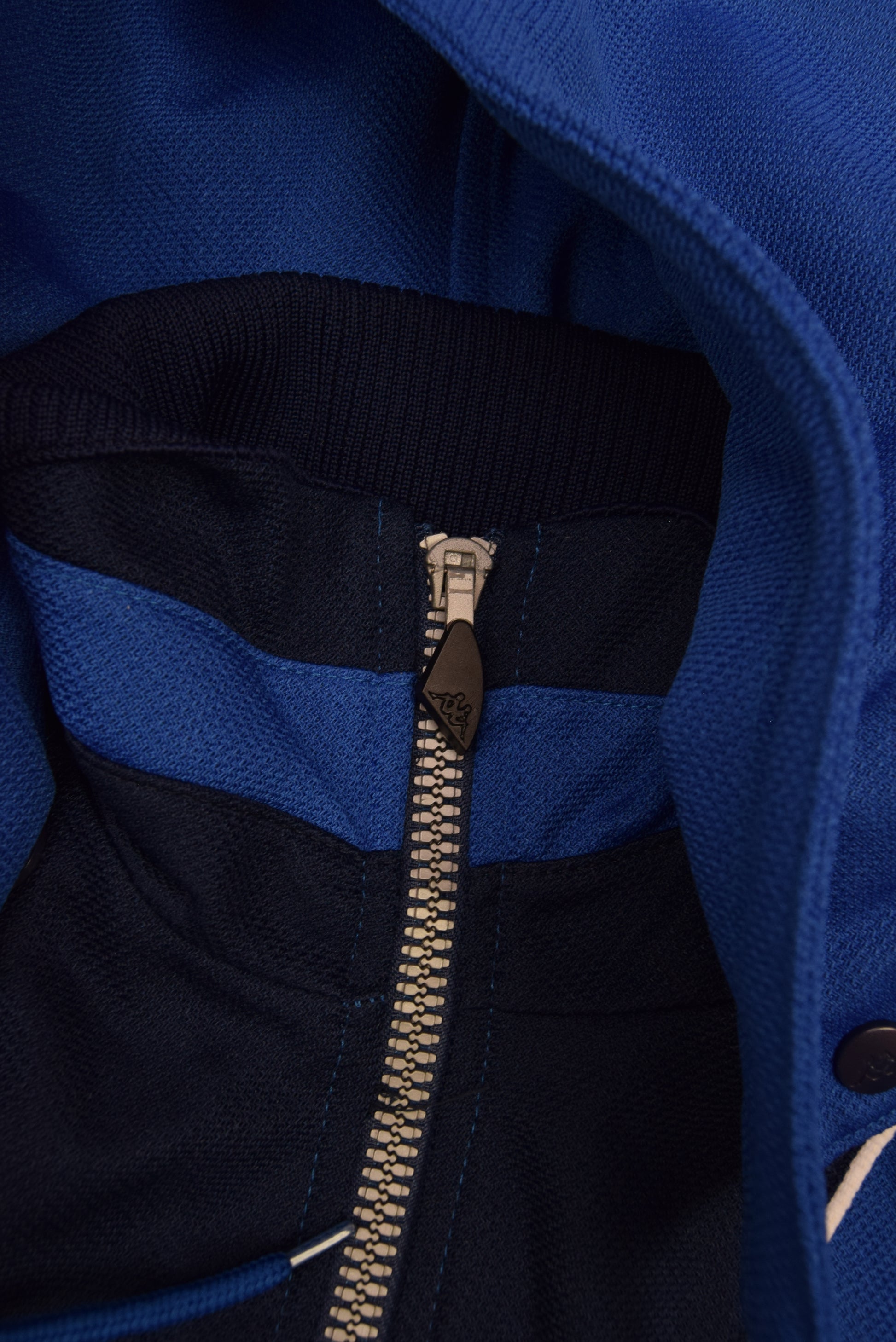 Italy Italia Kappa 1999 - 2000 Hooded Jacket Made in Italy Blue Size M