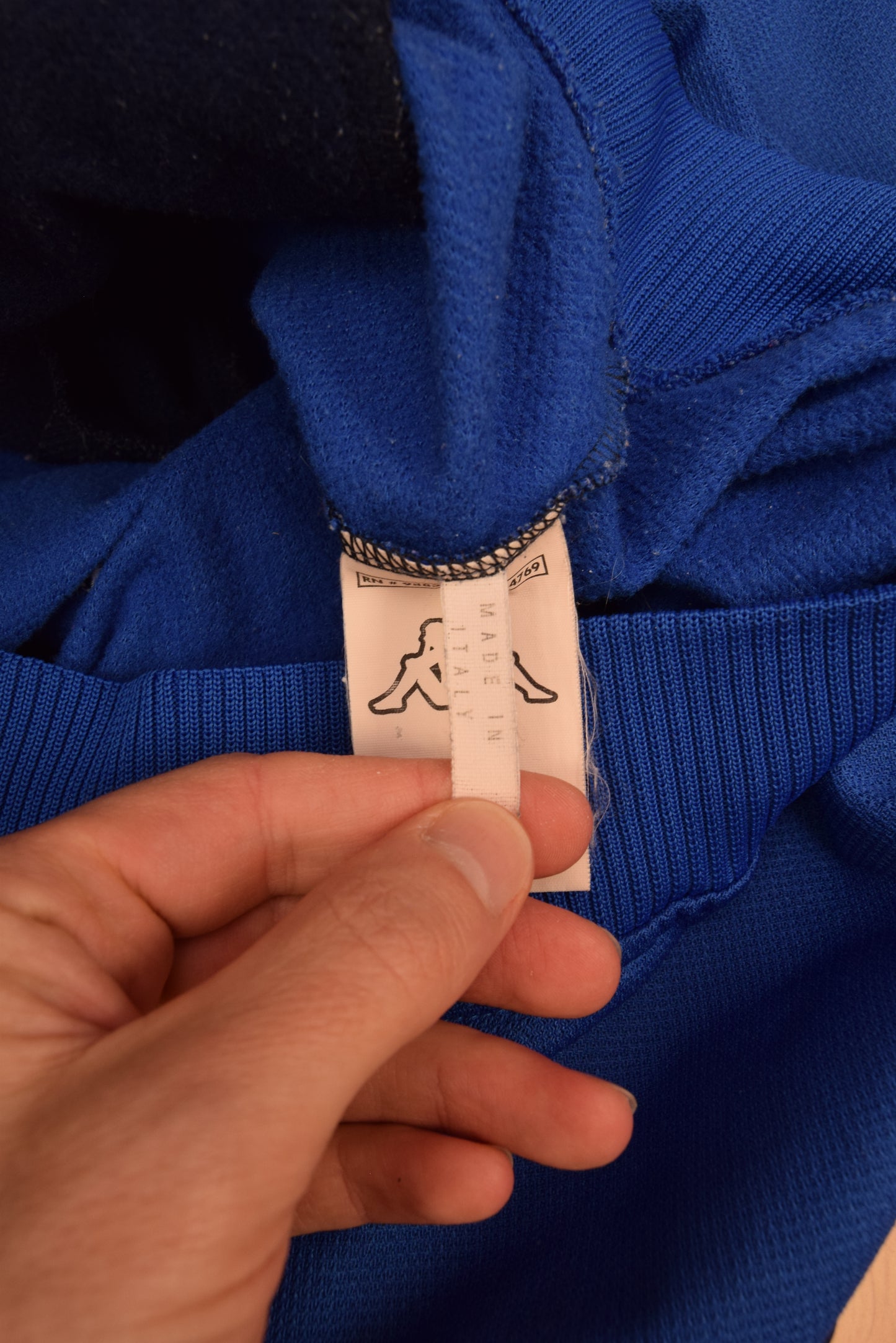 Italy Italia Kappa 1999 - 2000 Hooded Jacket Made in Italy Blue Size M