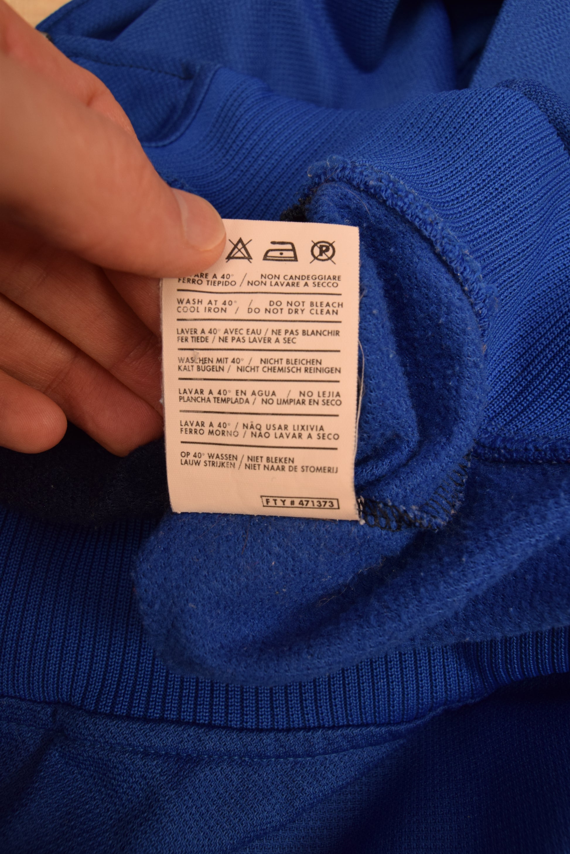 Italy Italia Kappa 1999 - 2000 Hooded Jacket Made in Italy Blue Size M