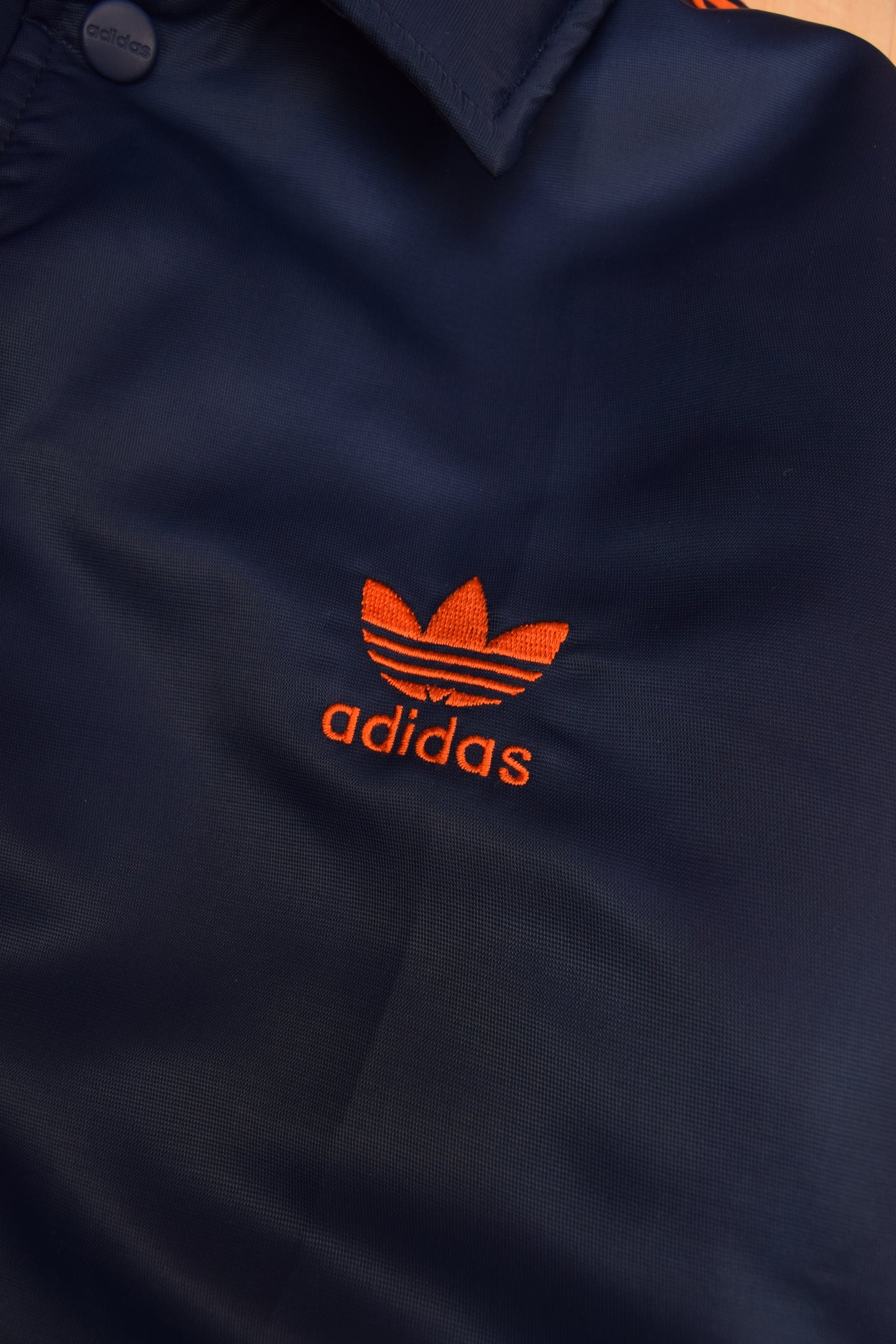 Vintage 90's Adidas Trefoil Bomber Jacket Blue Size S-M-L