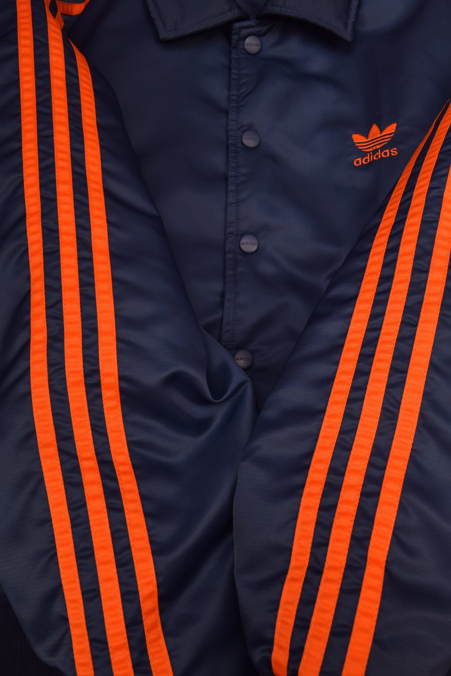 Vintage 90's Adidas Trefoil Bomber Jacket Blue Size S-M-L