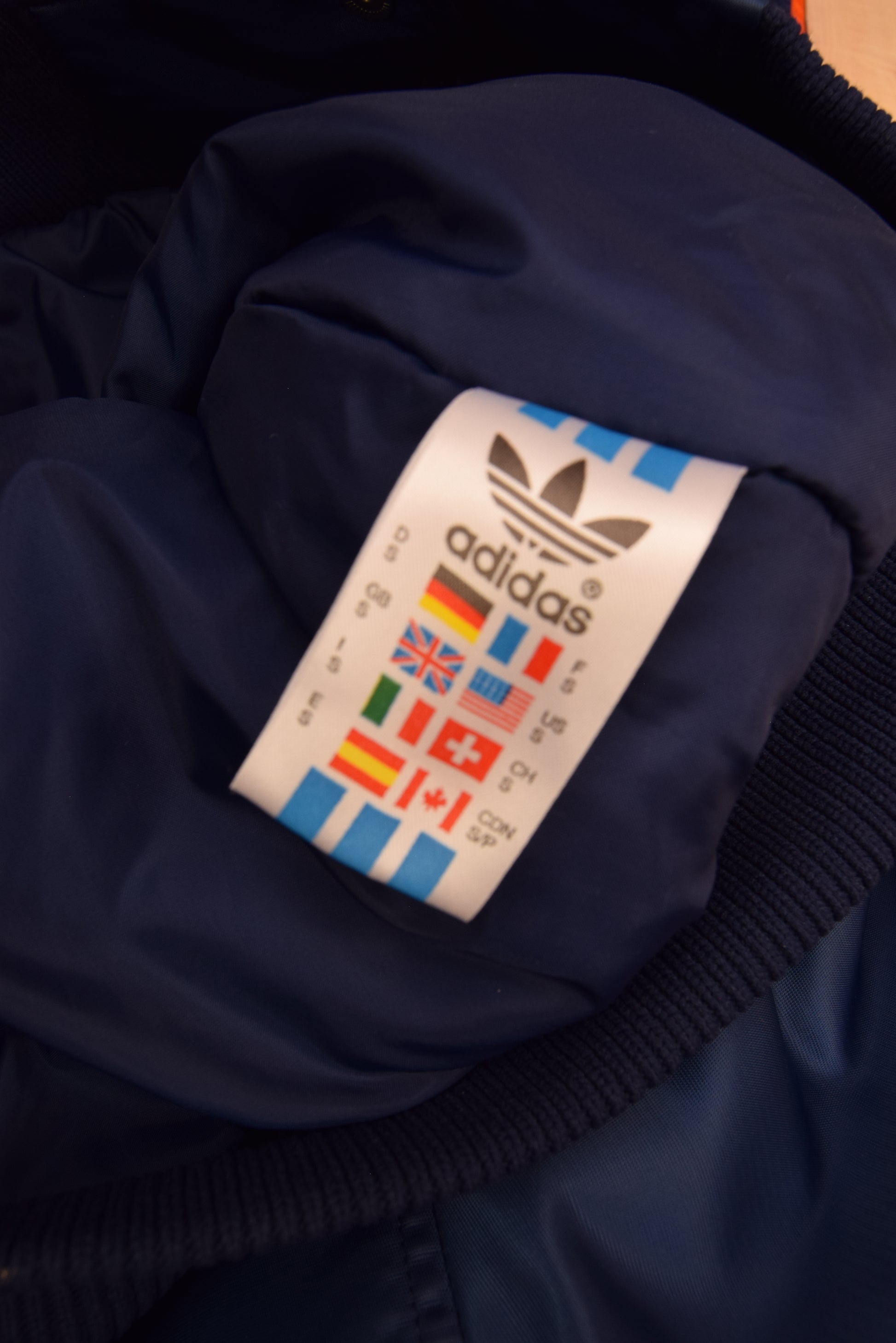 Vintage 90's Adidas Trefoil Bomber Jacket Blue Size S-M-L