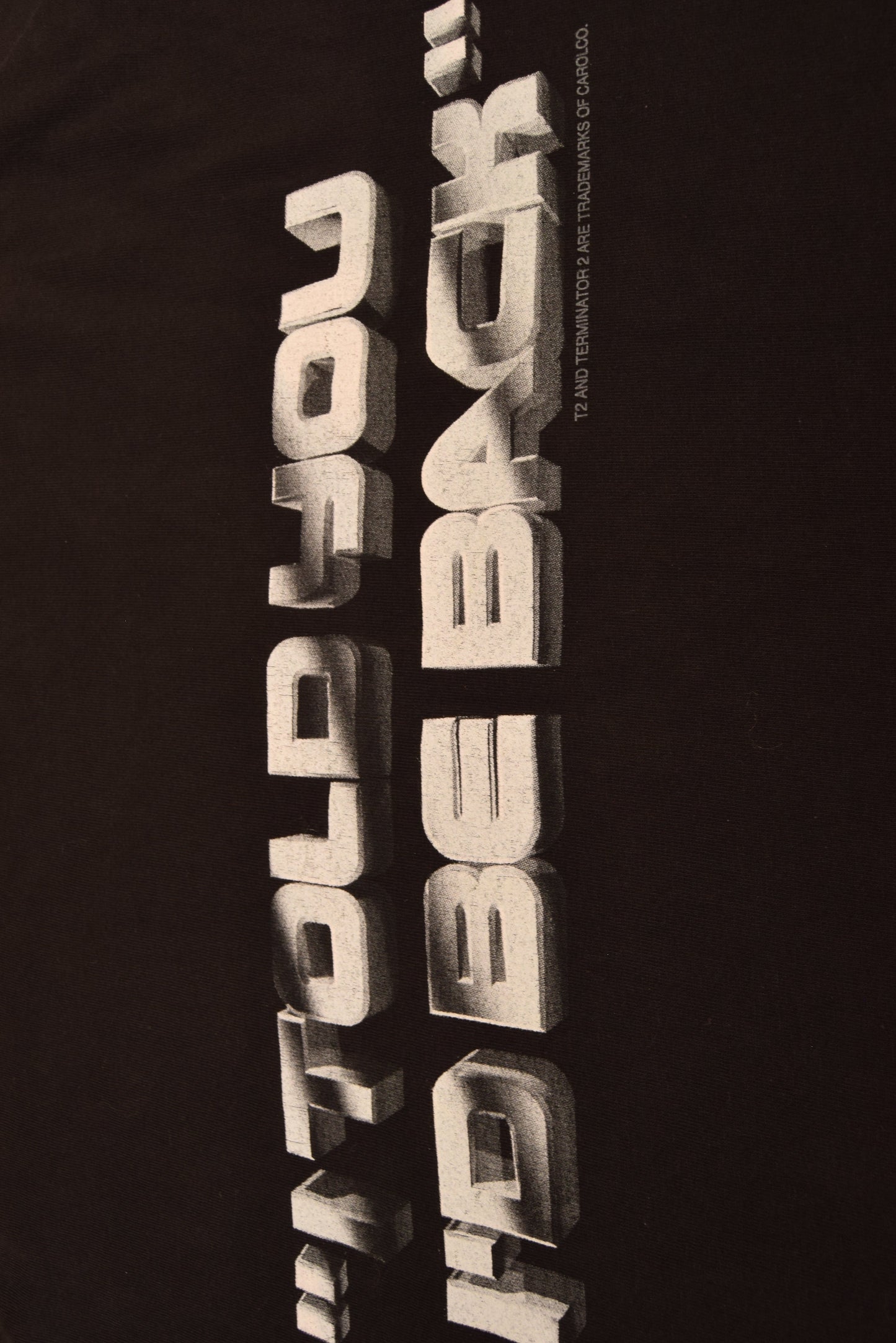 Vintage 90's Arnold Schwarzenegger Terminator 2 Movie Universal Studios Graphic T-Shirt Size XXL Made in USA I told you I'd be back 100% Carolco Single Stitch