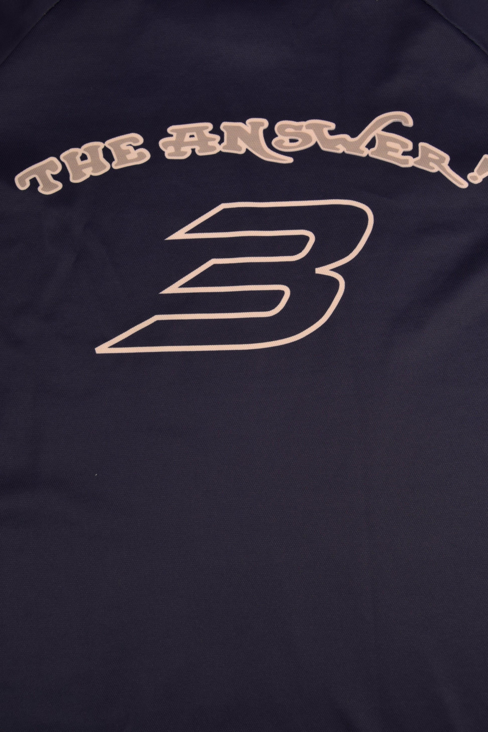 Allen Iverson 3 The Answer Reebok Limited Edition 00's Y2K Motocross Motorsport Motorcycle BMX Racing Bed Newz Size XL-XXL Long Sleeve Blue Grey NBA