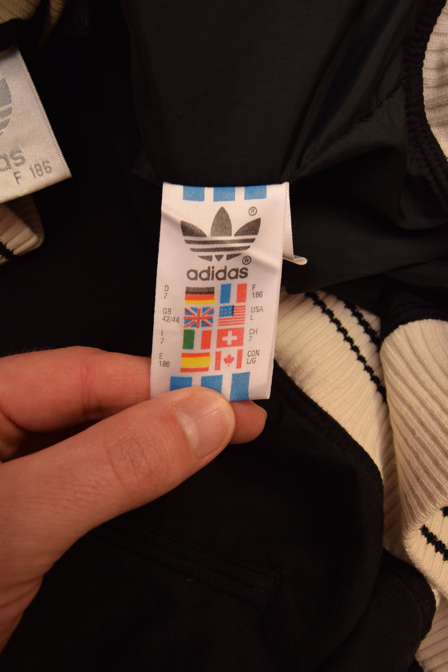 Vintage 90's Adidas Thin Varsity College Jacket AAC Property of Adidas Athletic Club Size L-XL