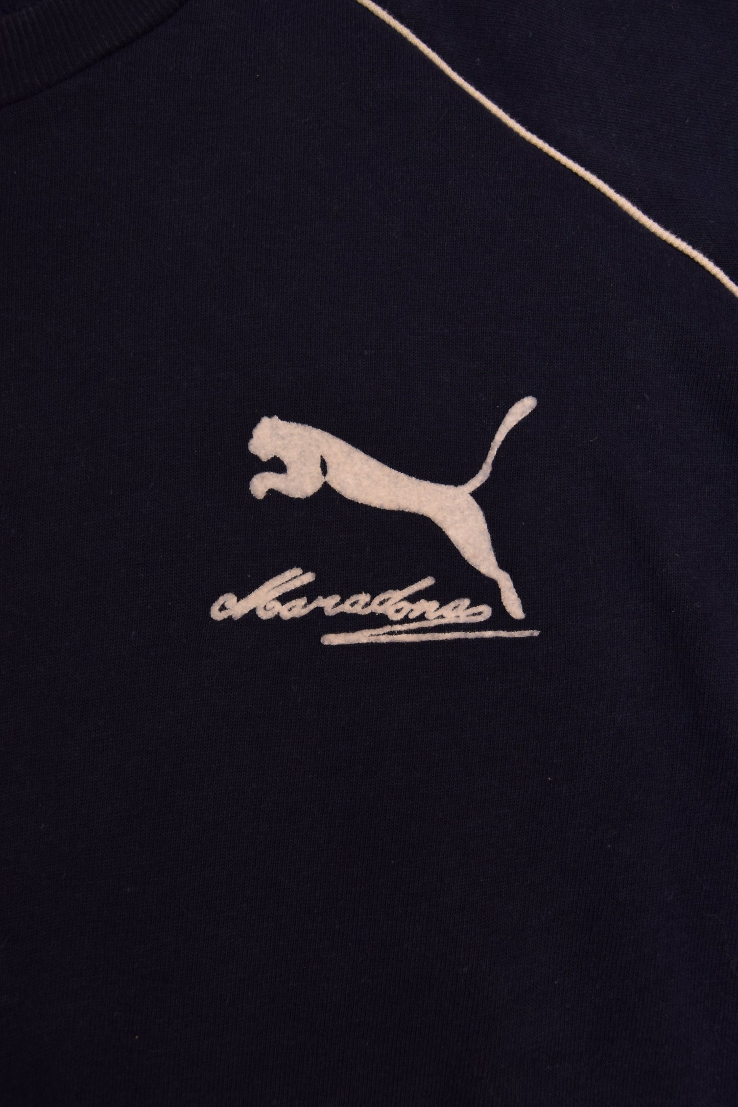 Vintage 80's Maradona Puma Sweatshirt Made in West Germany Blue