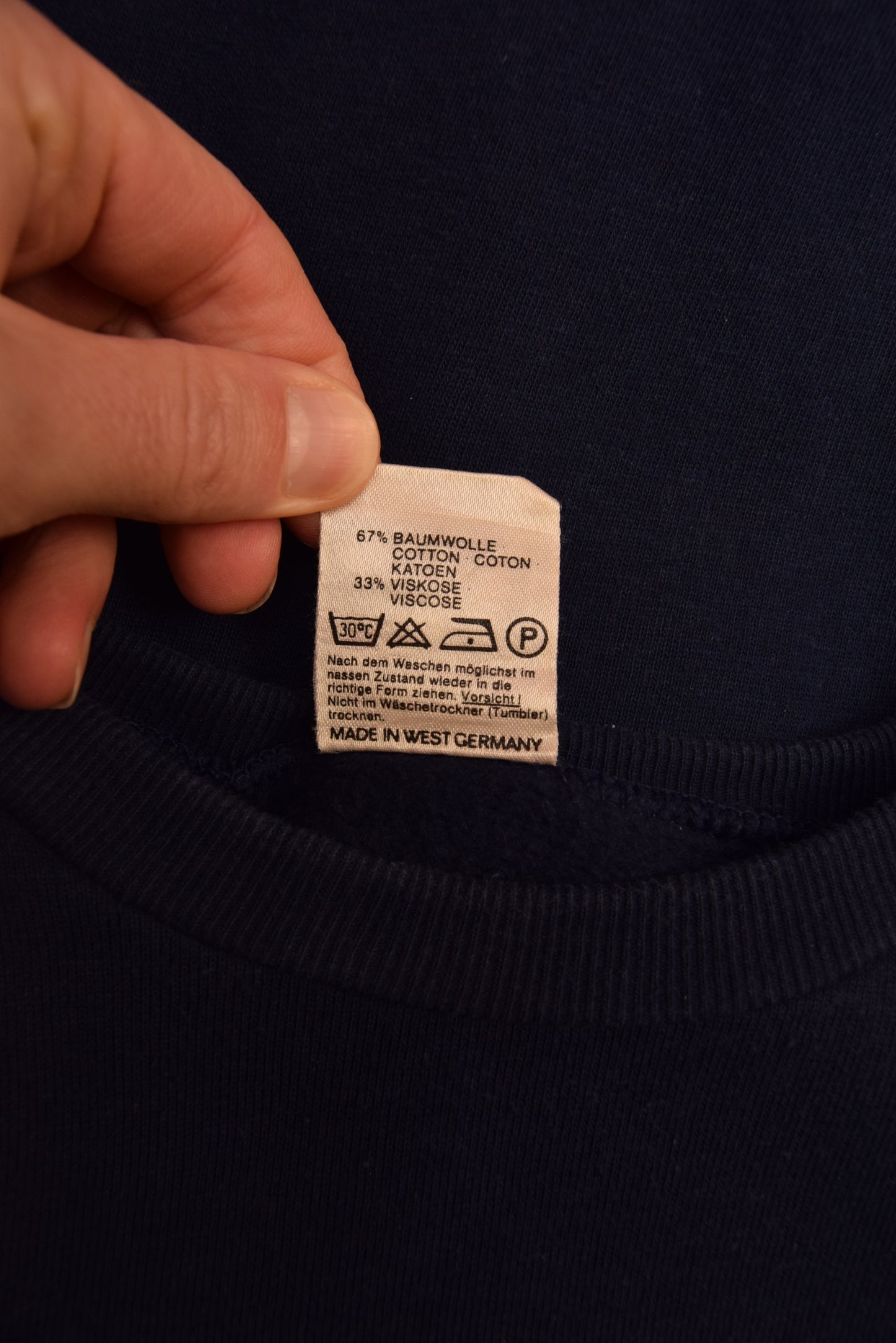 Vintage 80's Maradona Puma Sweatshirt Made in West Germany Blue