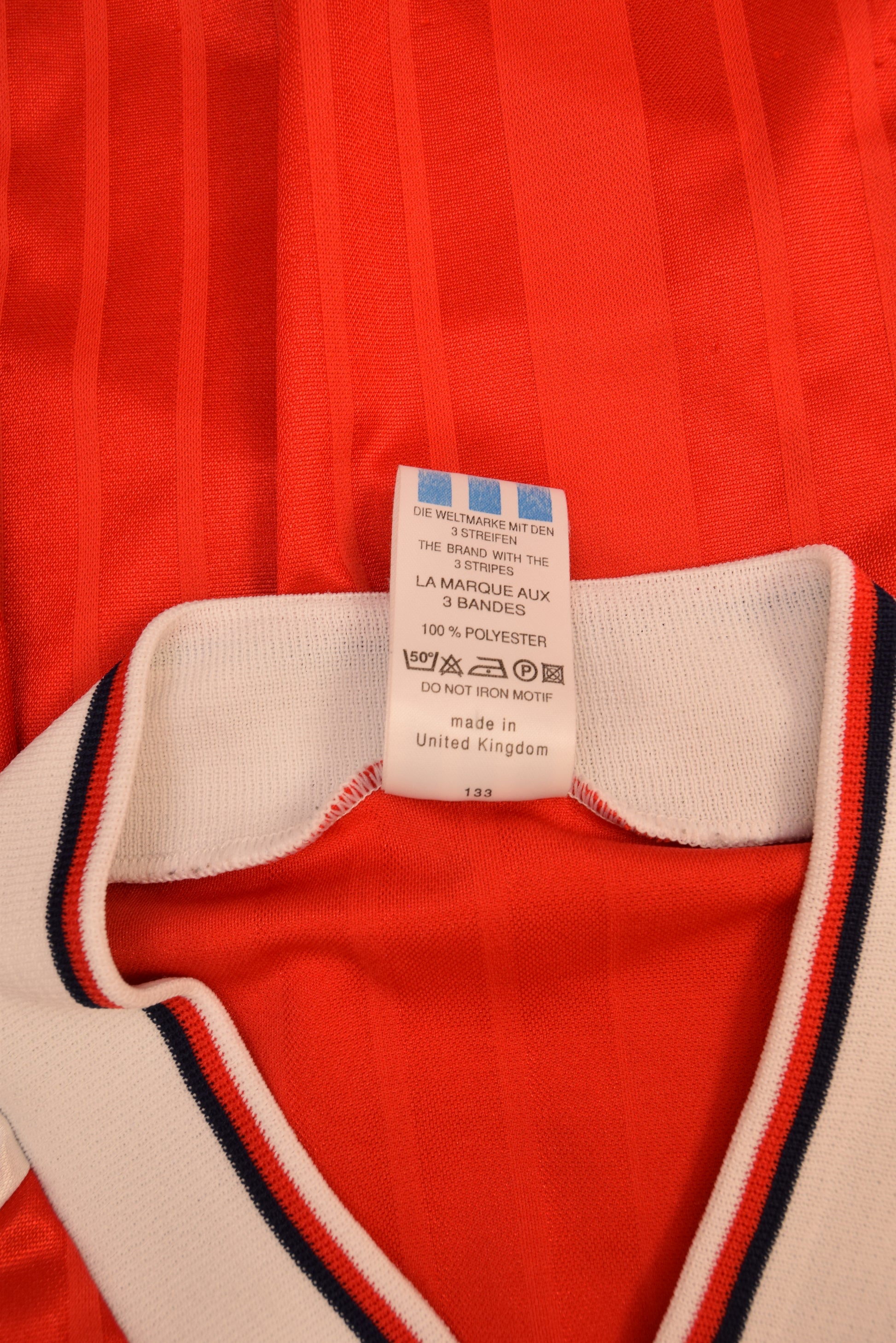 Vintage Arsenal London 1992 - 1993 - 1994 Adidas Equipment Home Football Shirt JVC Red White Size Red Polyester
