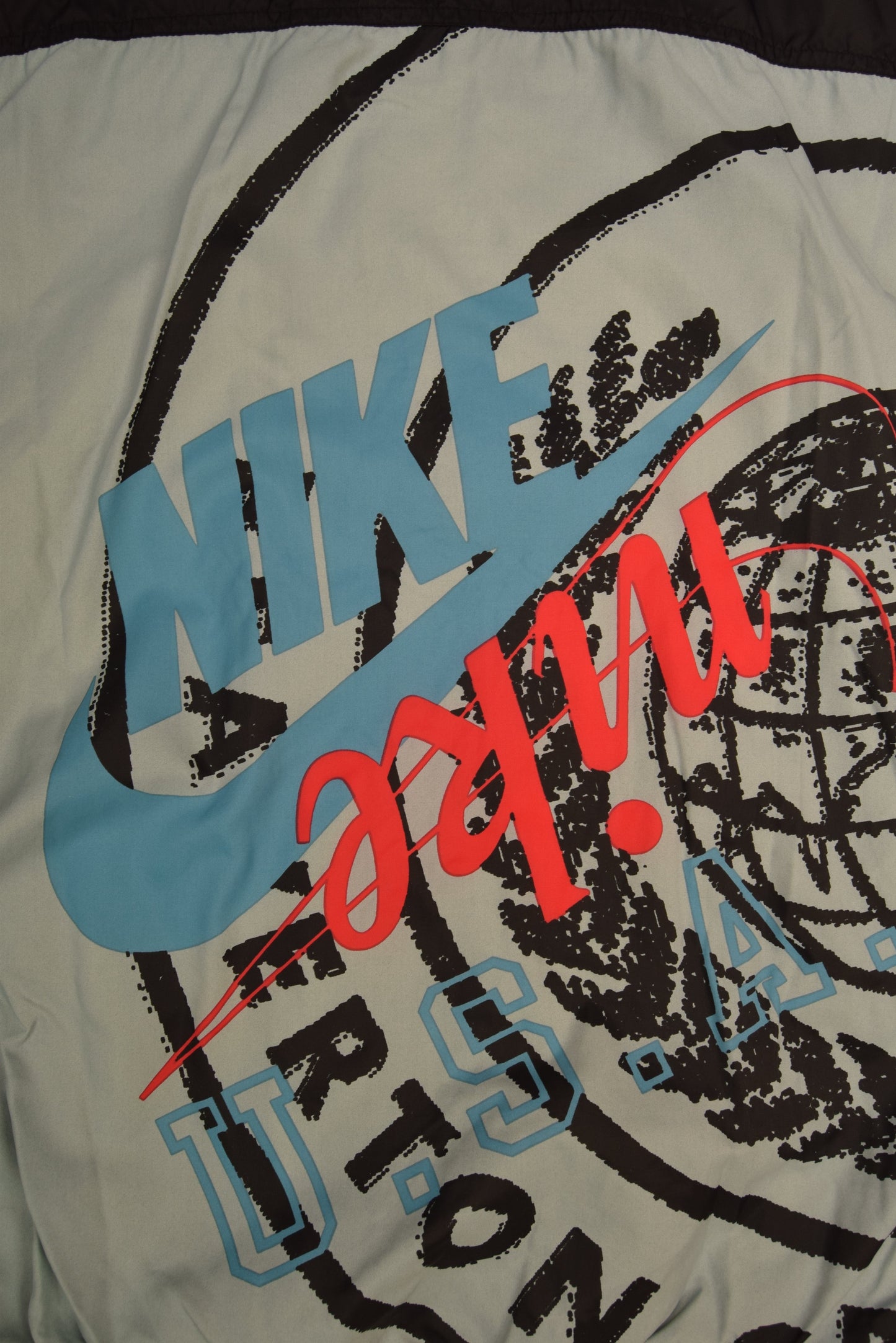 Vintage 90's Nike Jacket Shell Size XL Red Grey Blue Black