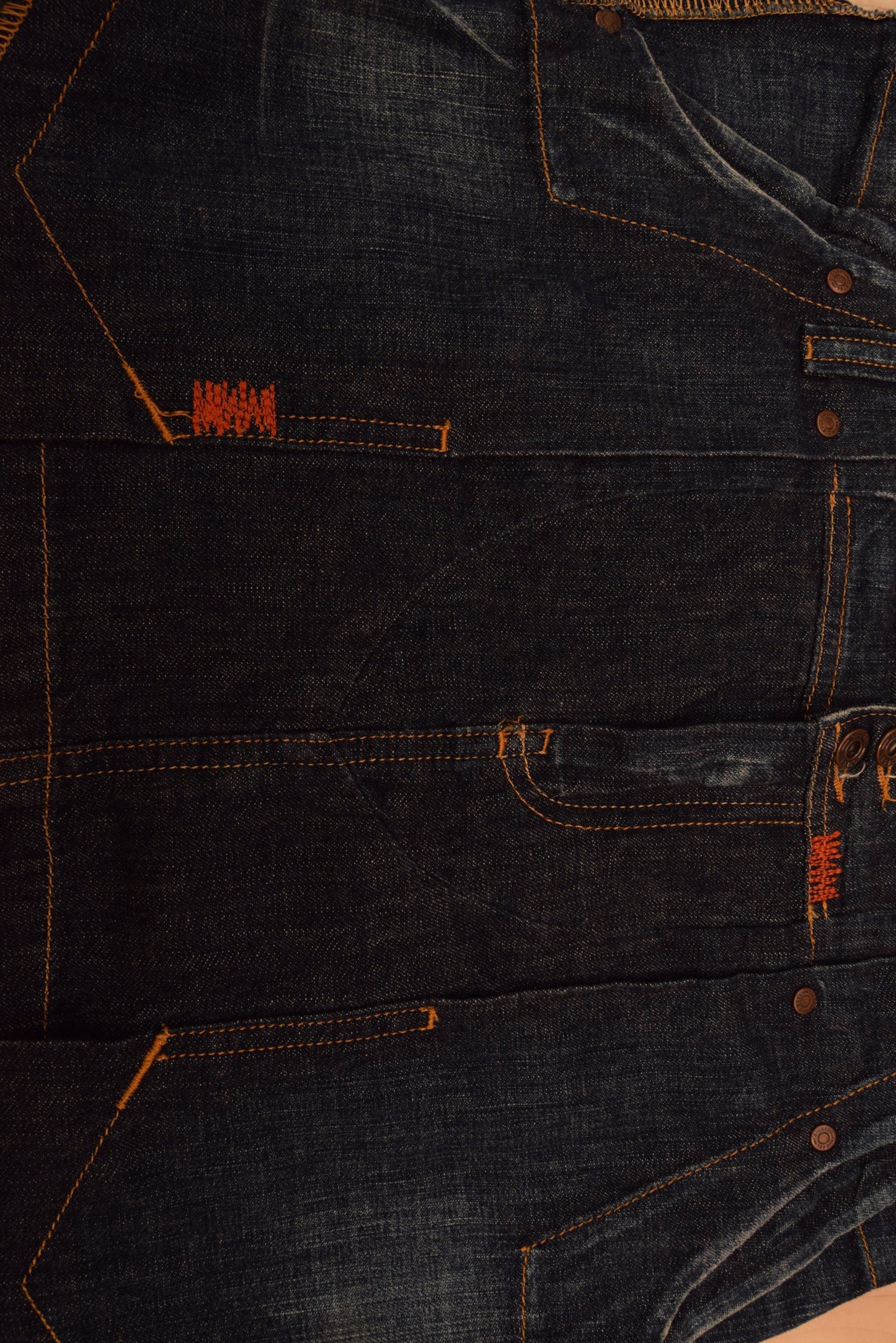 Y2K Diesel Denim Skirt Low Waist Size 27 / S