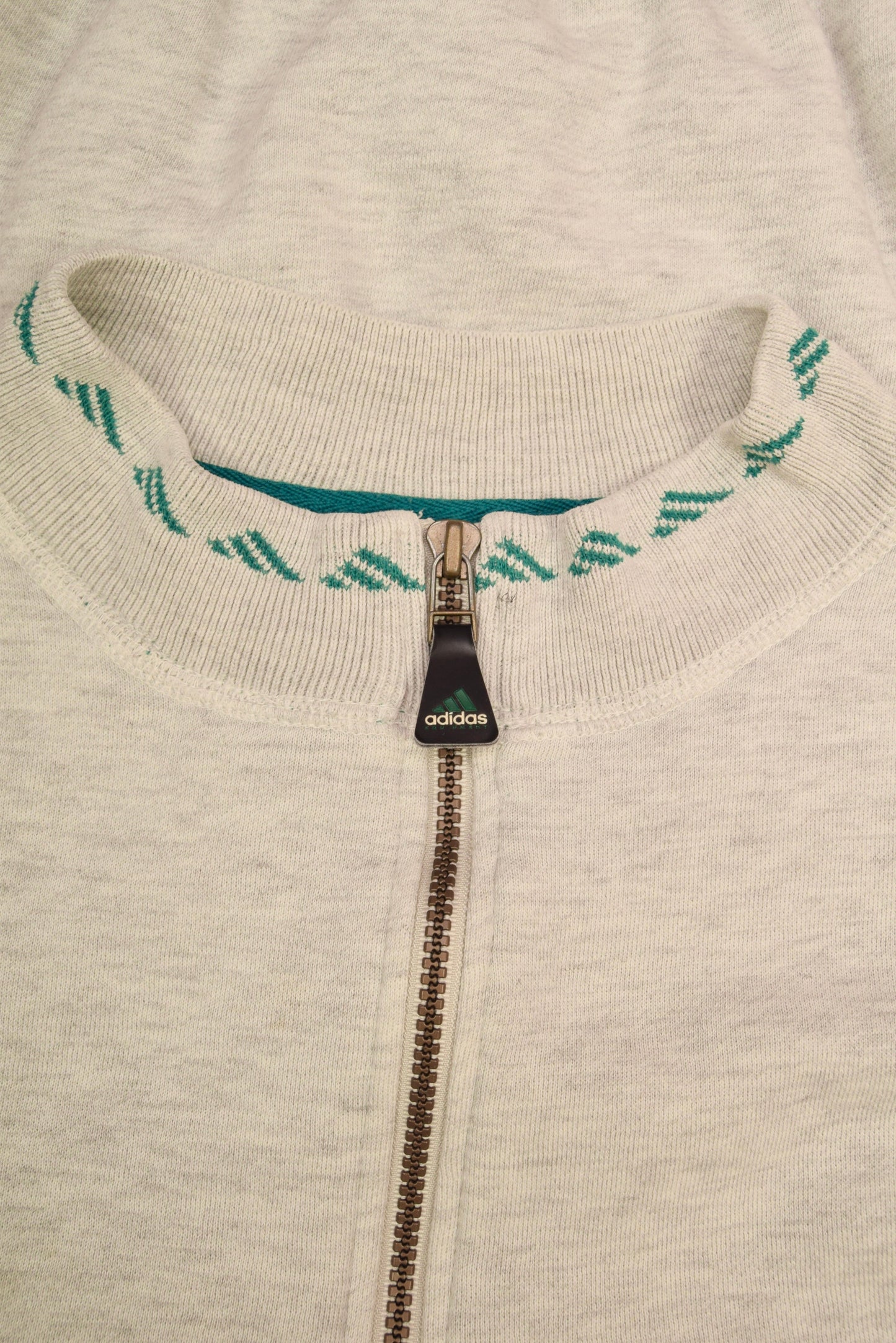 Vintage 90's Adidas Equipment 1/4 Zip Sweatshirt Grey Size L-XL