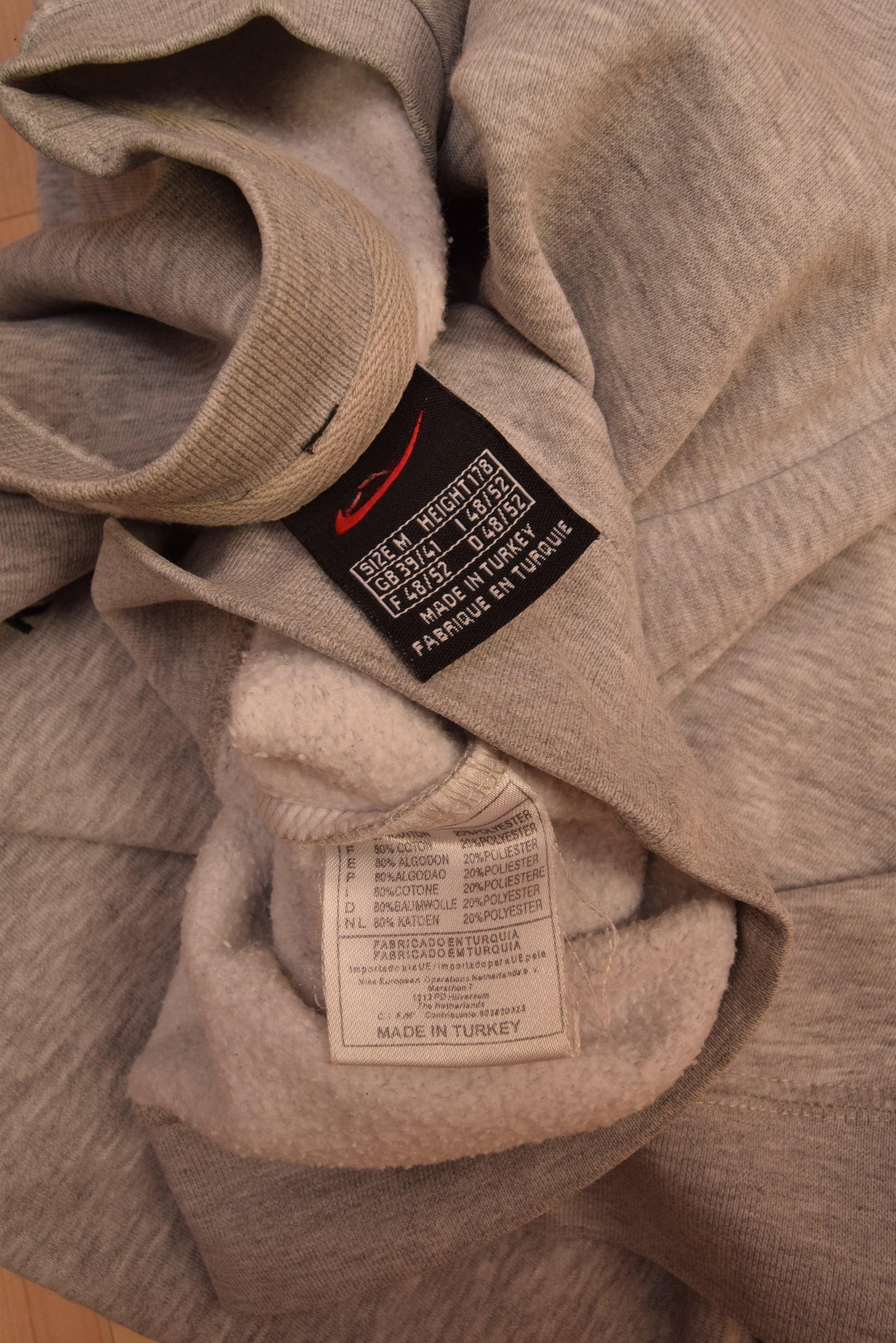Vintage Nike Town Berlin Sweatshirt Crew Neck Embroidery Size M Grey