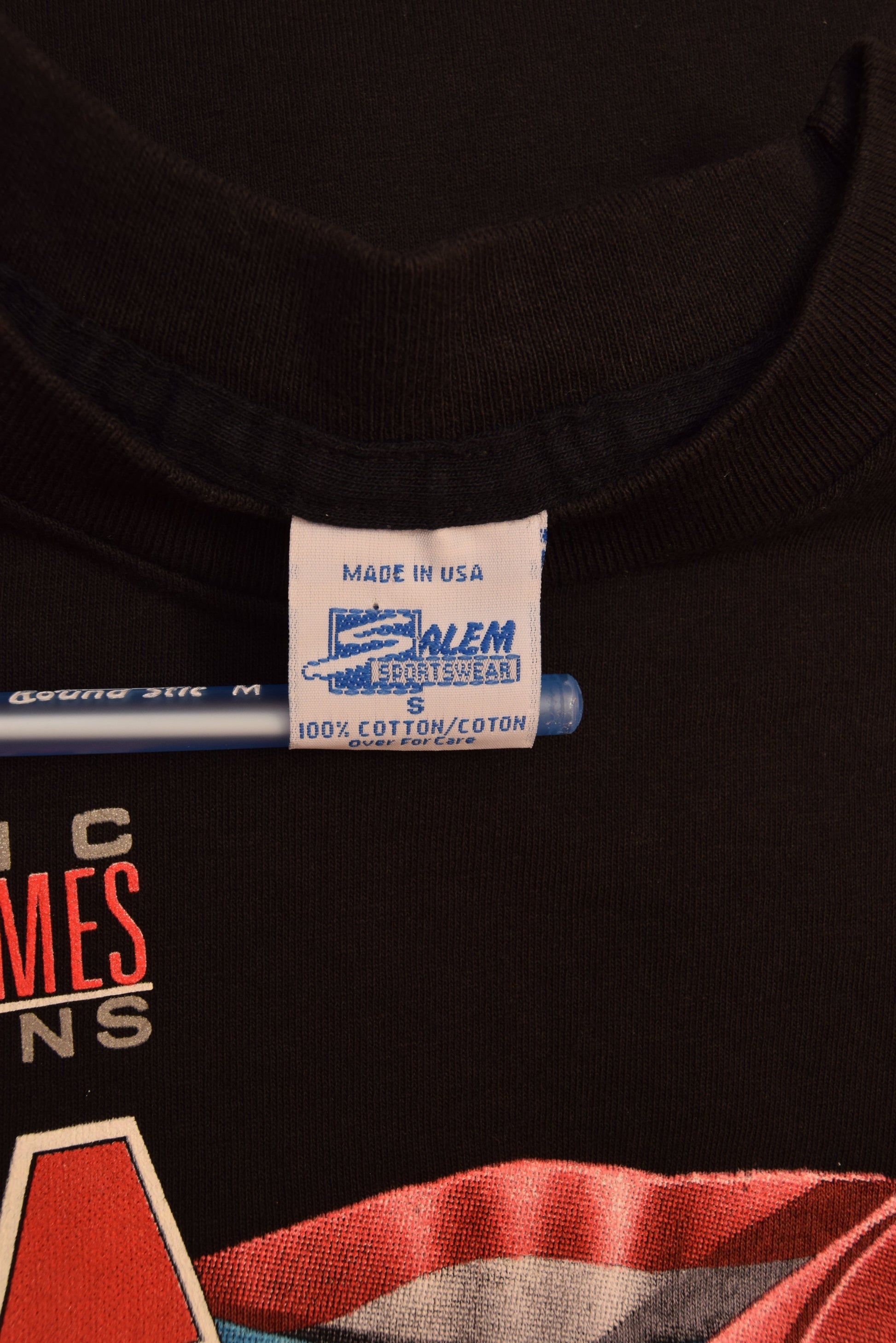 USA Basketball Barcelona 1992 Dream Team Olympic Summer Games Champions Salem Sportswear Graphic T-Shirt 100% Cotton New Buffalo Shirt Factory 1991 Gardner Graphics Magic Johnson Single Stitch