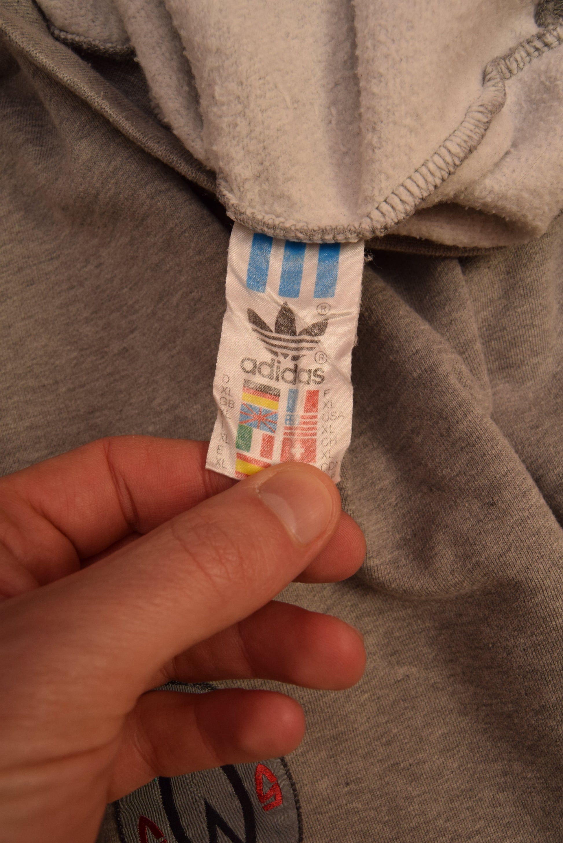 Vintage 90's Adidas Dikembe Mutombo Sweatshirt Crewneck Size XL Grey 55