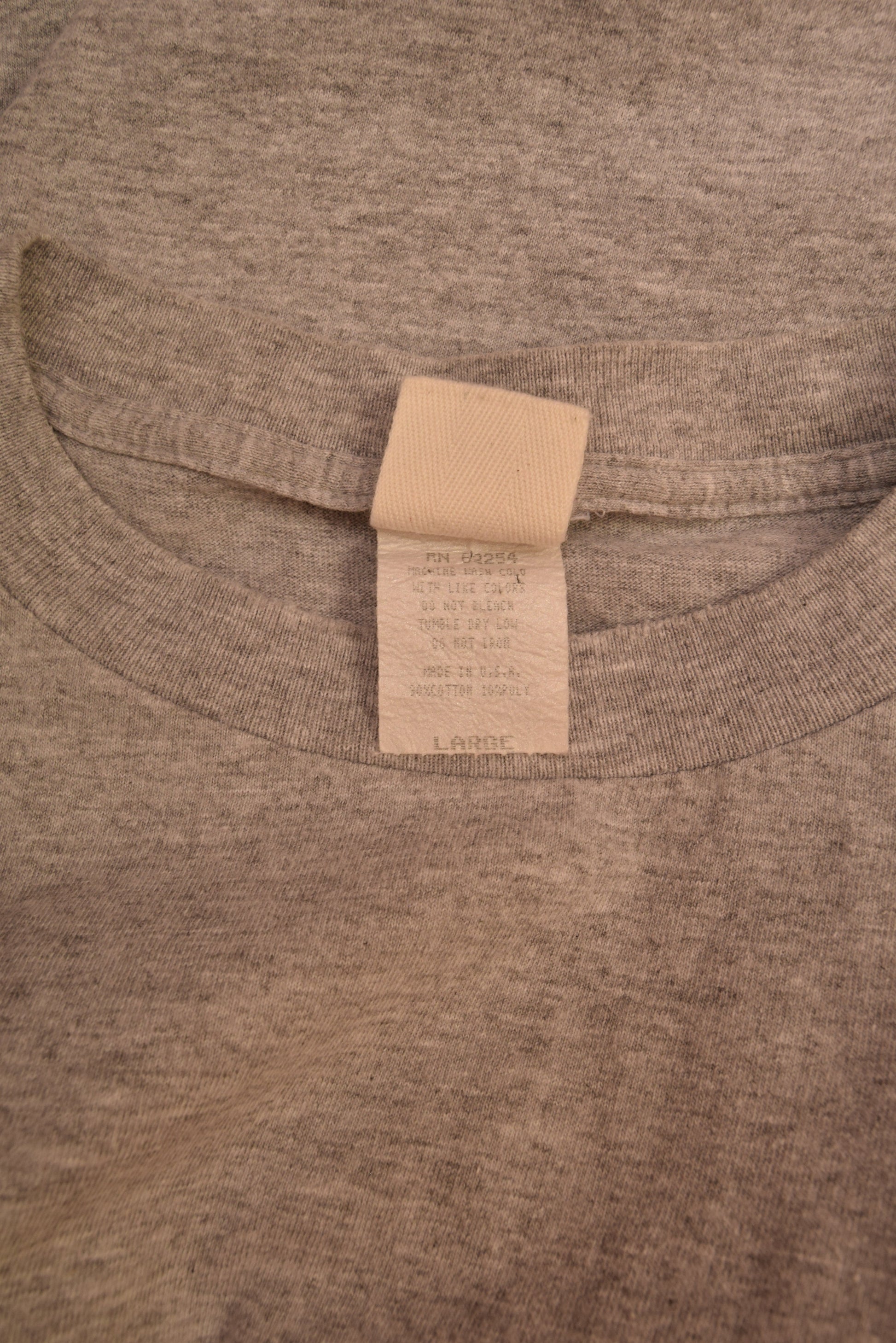 Vintage Jurassic Park The Ride 1996 T-Shirt Universal Studios Hollywood I Survived Steven Spielberg Made in USA Single Stitch Cotton Grey Size Large