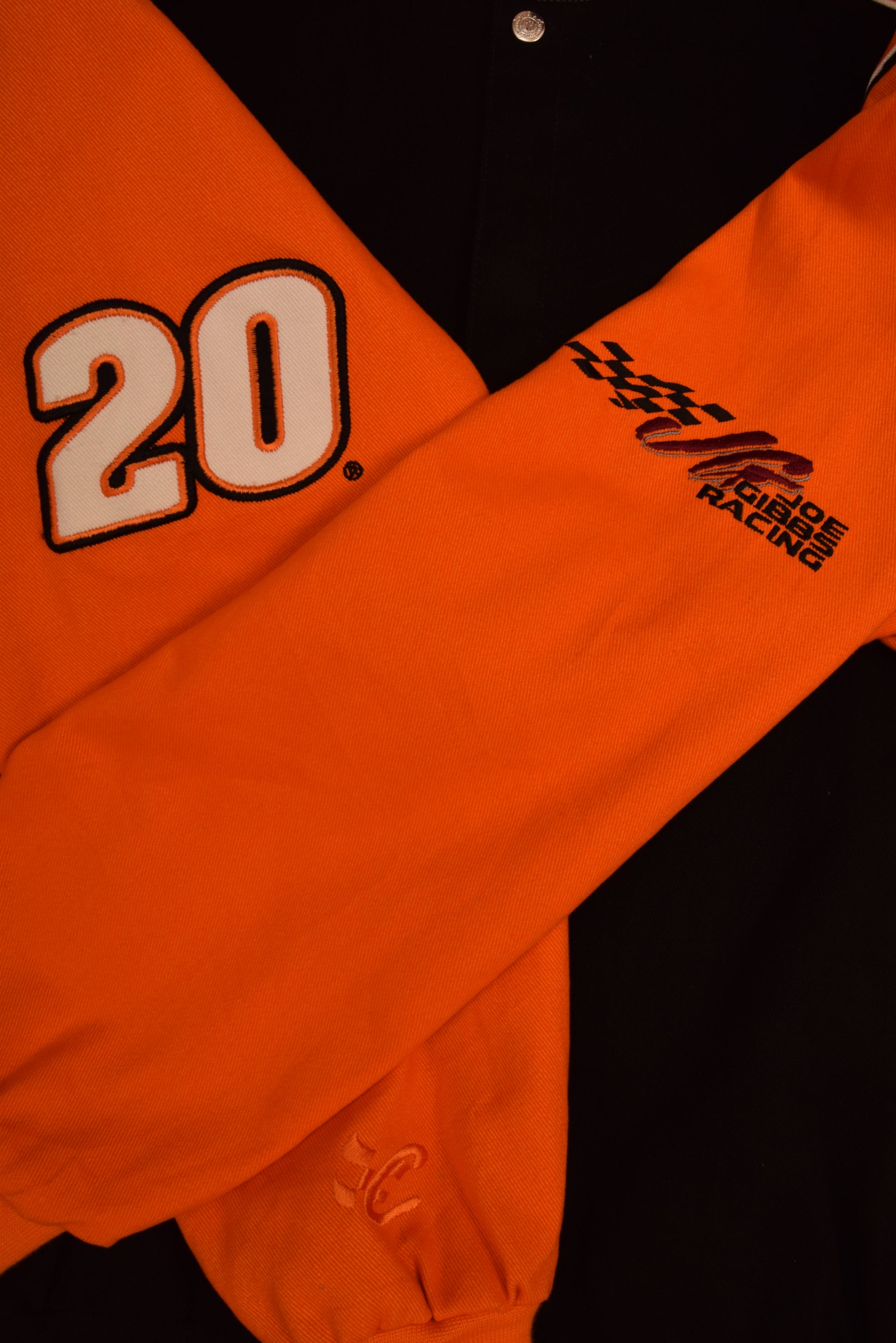 Y2K Nascar Tony Stewart Chase Authentics by JHD Design Group 2005 Champion Racing Nextel Cup Series The Home Depot 20 Black Orange Size XL Joe Gibbs Racing