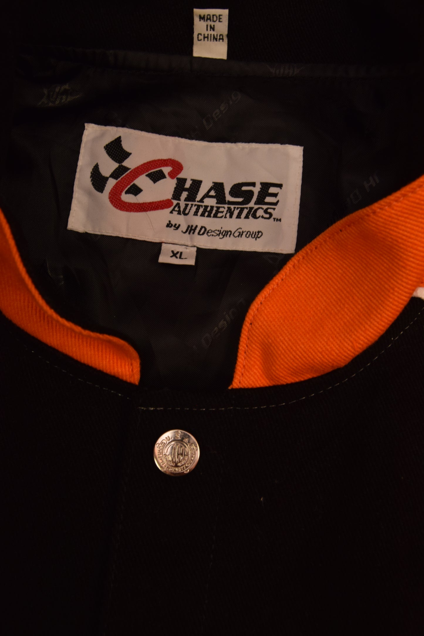 Y2K Nascar Tony Stewart Chase Authentics by JHD Design Group 2005 Champion Racing Nextel Cup Series The Home Depot 20 Black Orange Size XL Joe Gibbs Racing