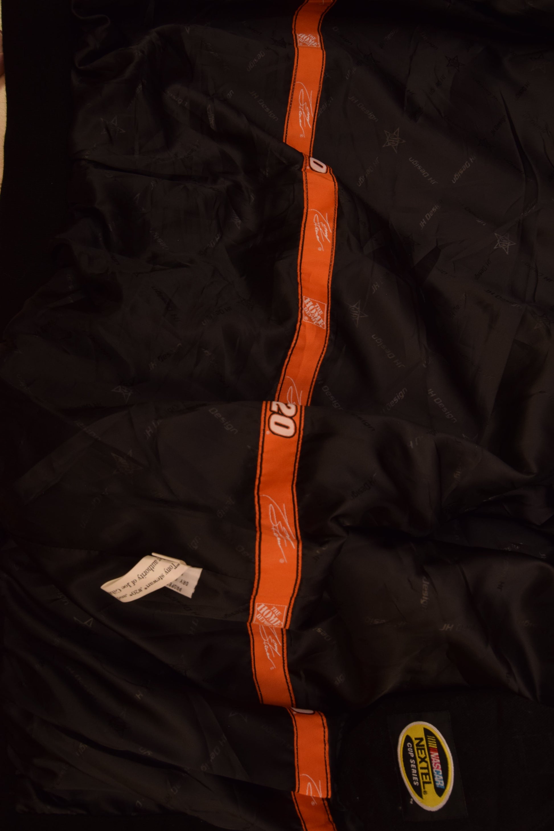 Y2K Nascar Tony Stewart Chase Authentics by JHD Design Group 2005 Champion Racing Nextel Cup Series The Home Depot 20 Black Orange Size XL Joe Gibbs Racing