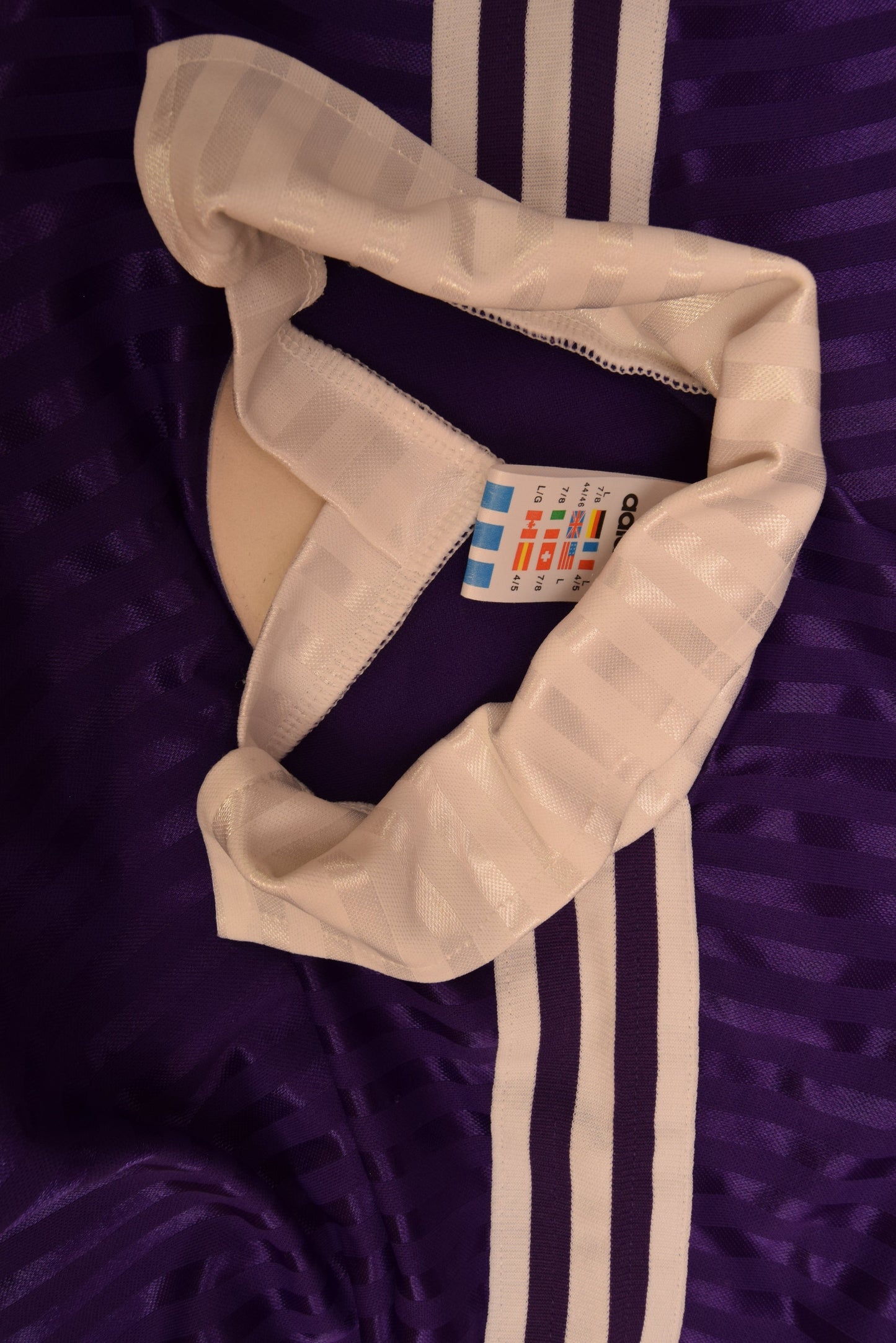 R.S.C. Anderlecht Bruxelles Adidas 1989 1990 1991 1992 Away Football Shirt Made in UK Size L