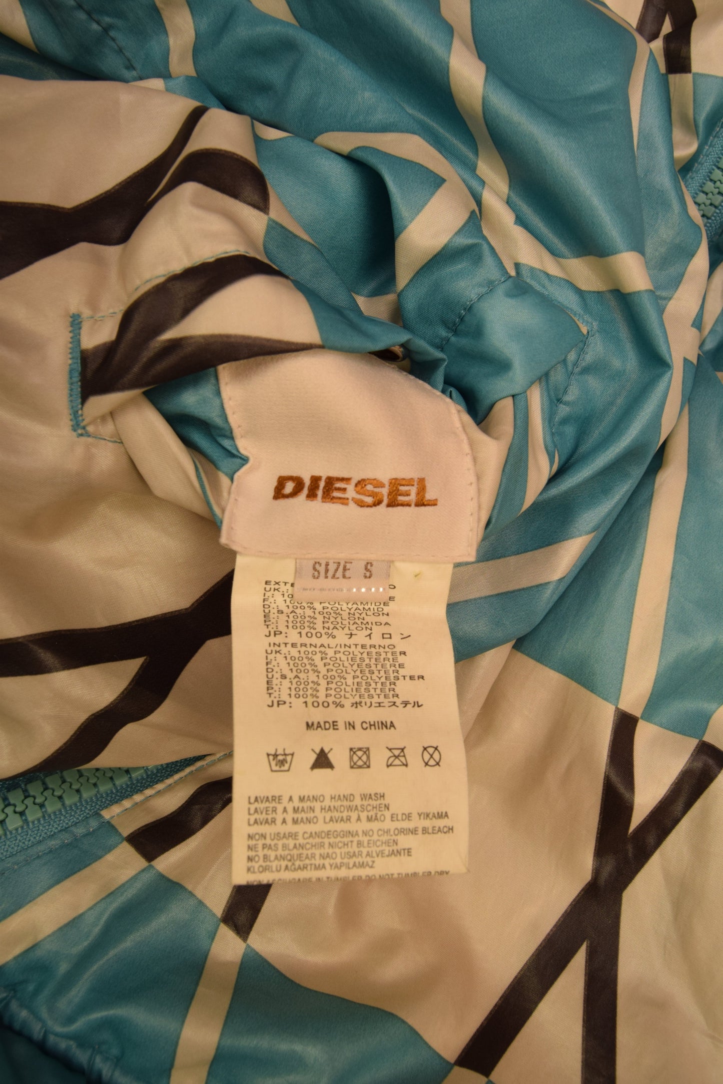 Y2K Diesel Reversible Jacket With Detachable / Removable Sleeves Size S