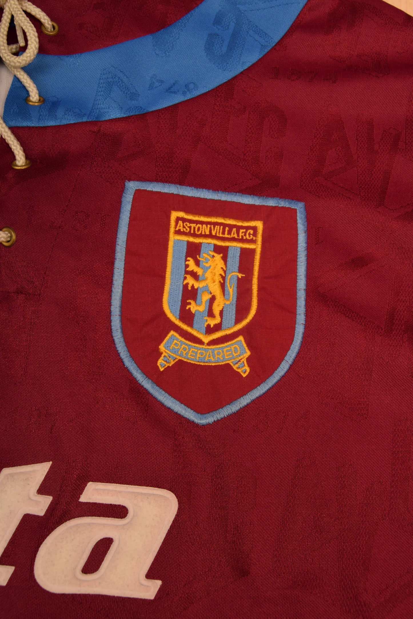 Vintage Aston Villa Umbro 1992 - 1993 Home Football Shirt Mita Copiers Size XL
