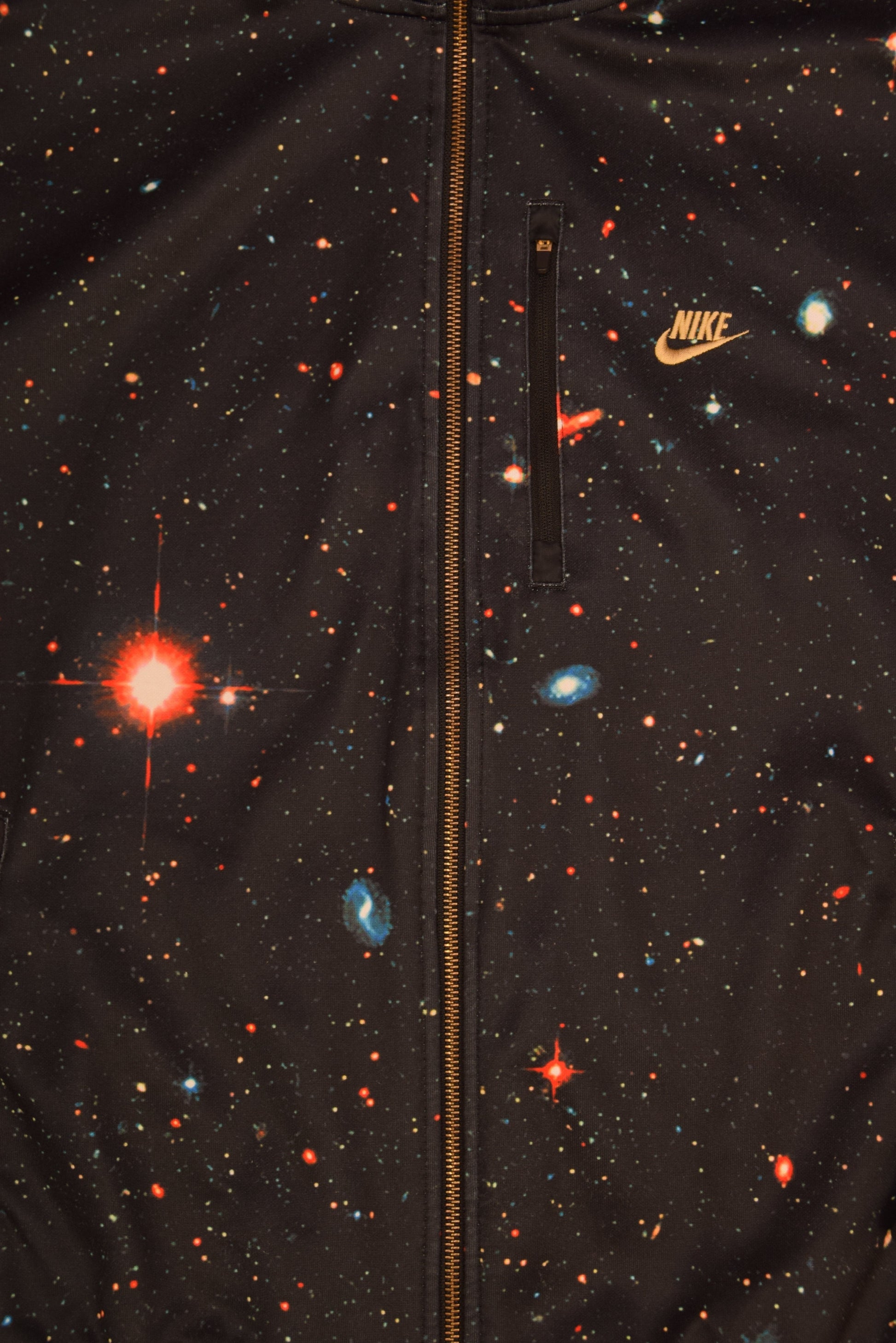 Y2K Nike Sportswear Tn Air Jacket Celestial Cosmic Galaxy Pattern Size M Polyester