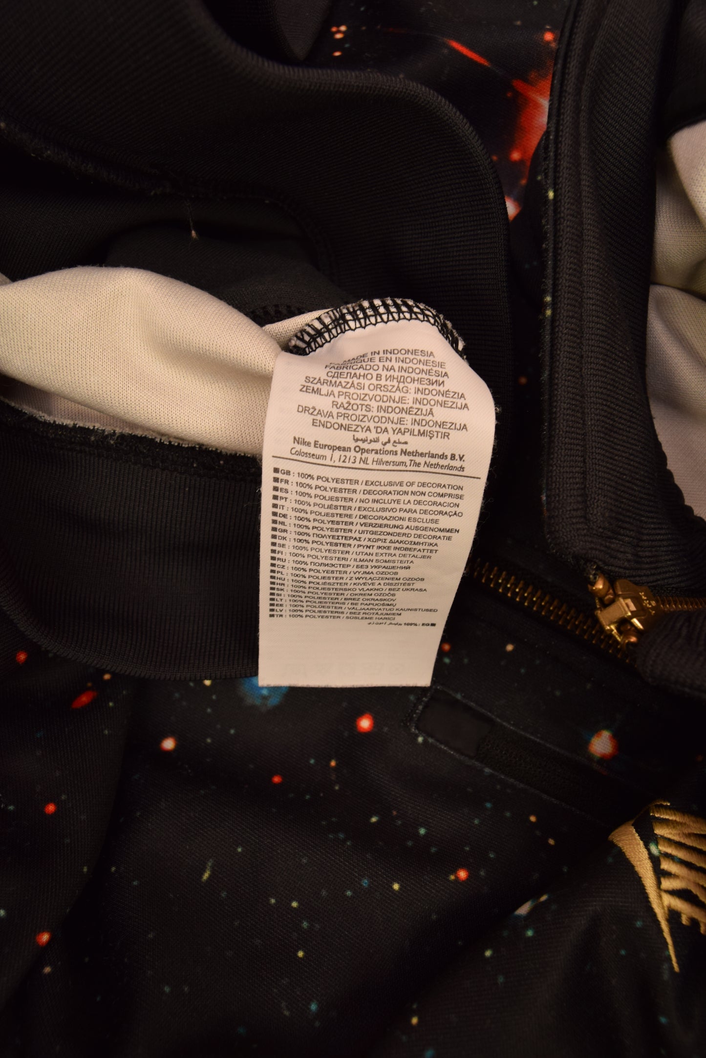 Y2K Nike Sportswear Tn Air Jacket Celestial Cosmic Galaxy Pattern Size M Polyester