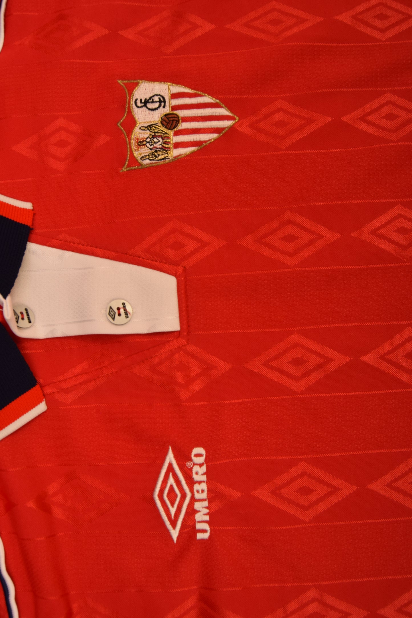 Sevilla FC 1998 1999 Umbro Away Football Shirt Made in EEC Size XL