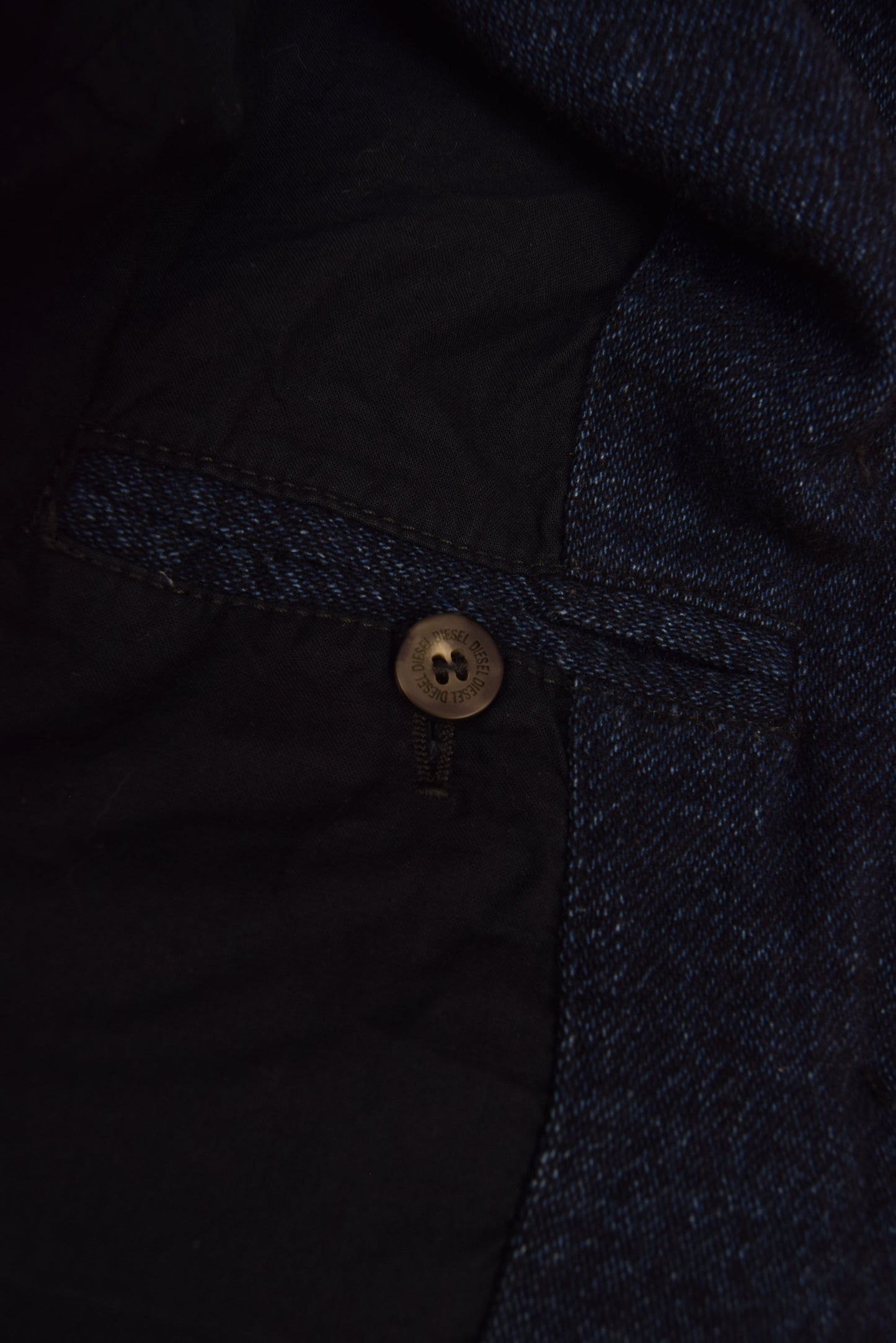 Y2K Diesel Denim Trench Coat Size XXS-XS Made in Italy