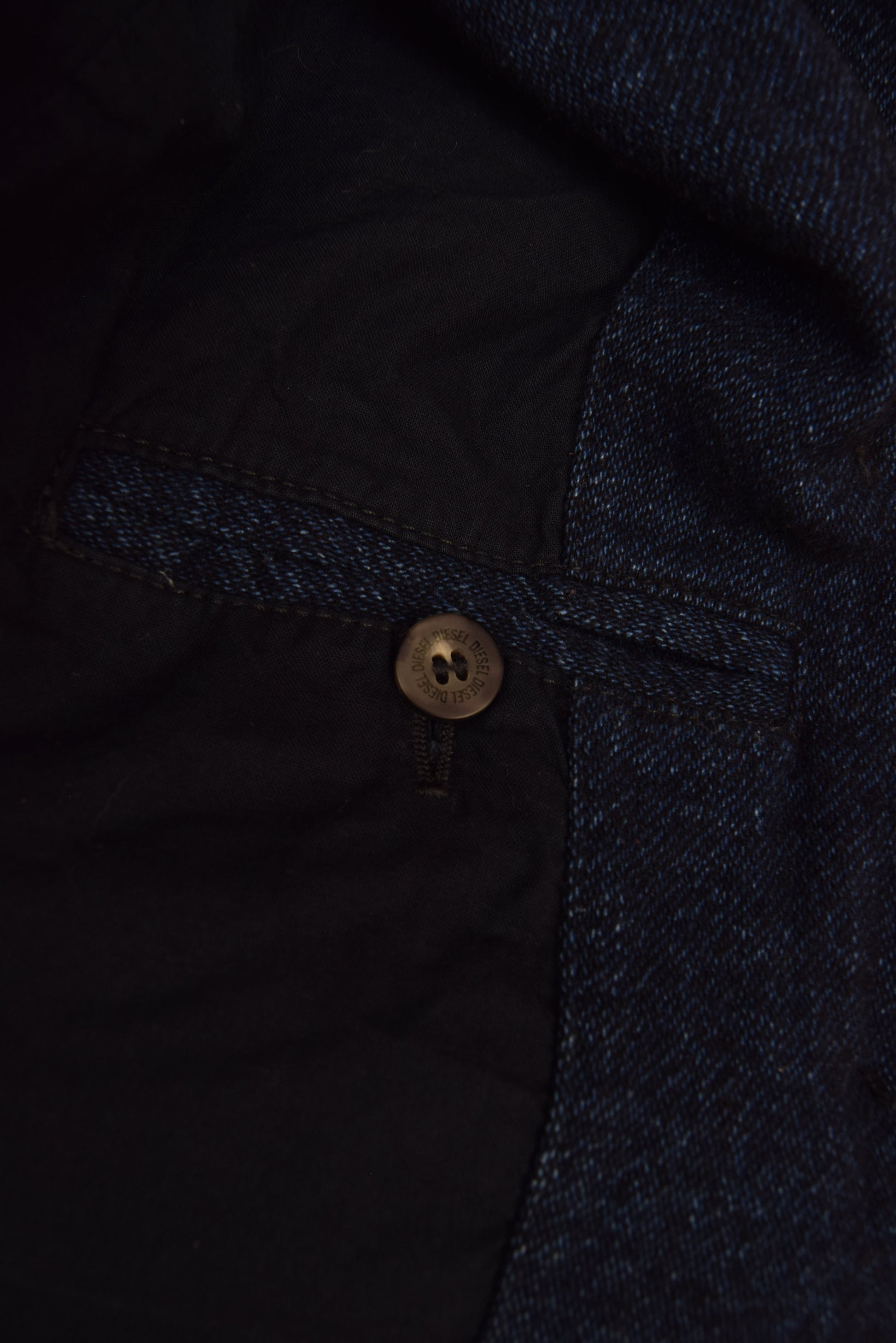 Y2K Diesel Denim Trench Coat Size XXS-XS Made in Italy