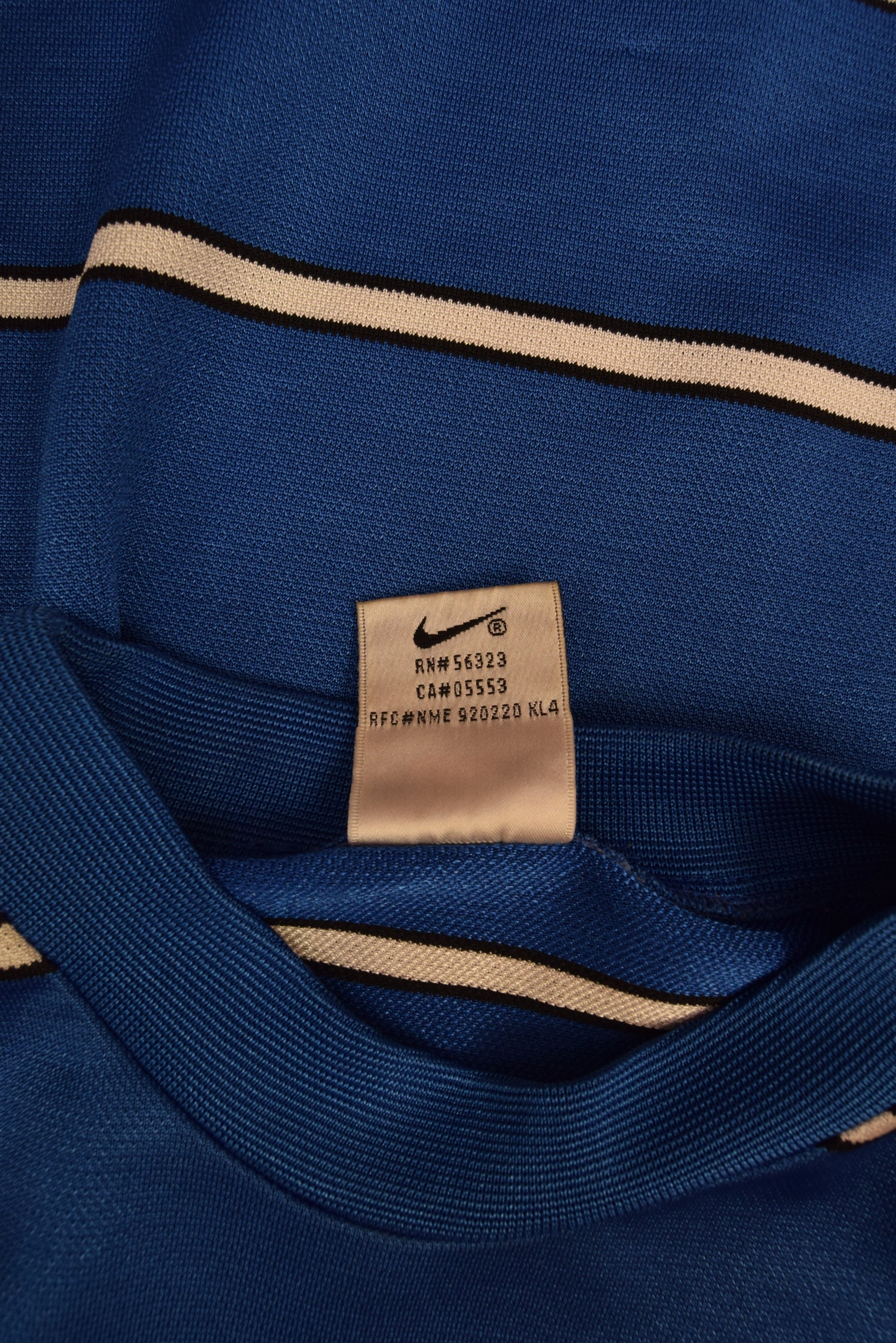 Vintage Glasgow Rangers Nike Jersey  '97 - '99 Central Swoosh Stripes Size S Training Blue White