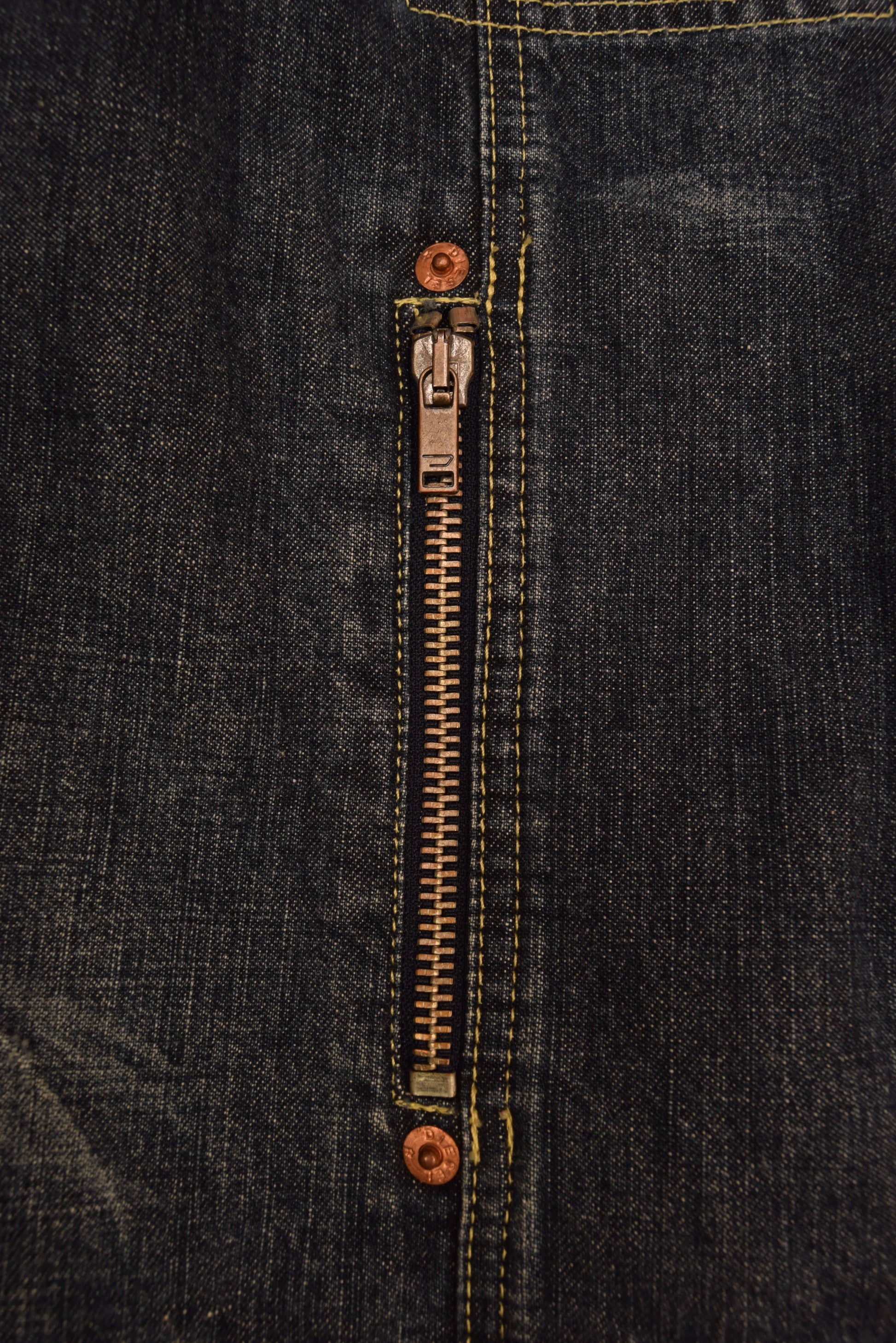 Y2K Diesel Denim Slim Fit Jacket With Zipper Size M