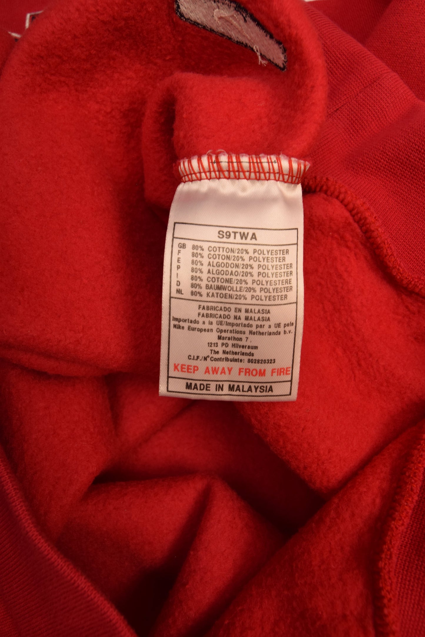 Vintage 90's Nike Sweatshirt Red Size M - L Embroidered Logo