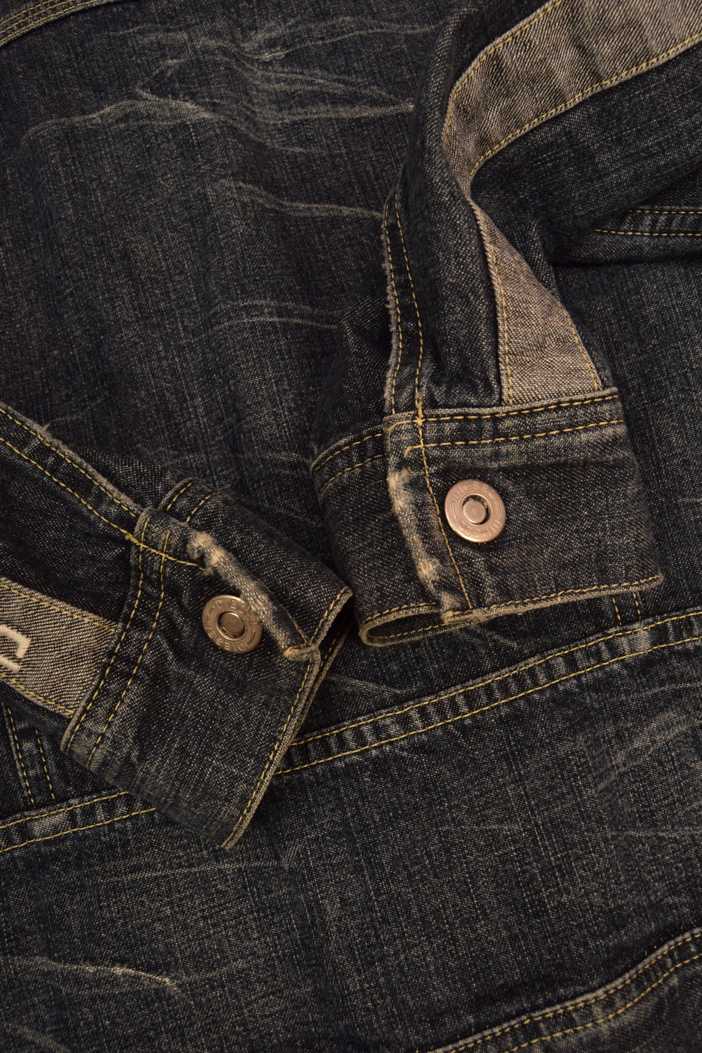 Y2K Diesel Denim Slim Fit Jacket With Zipper Size M