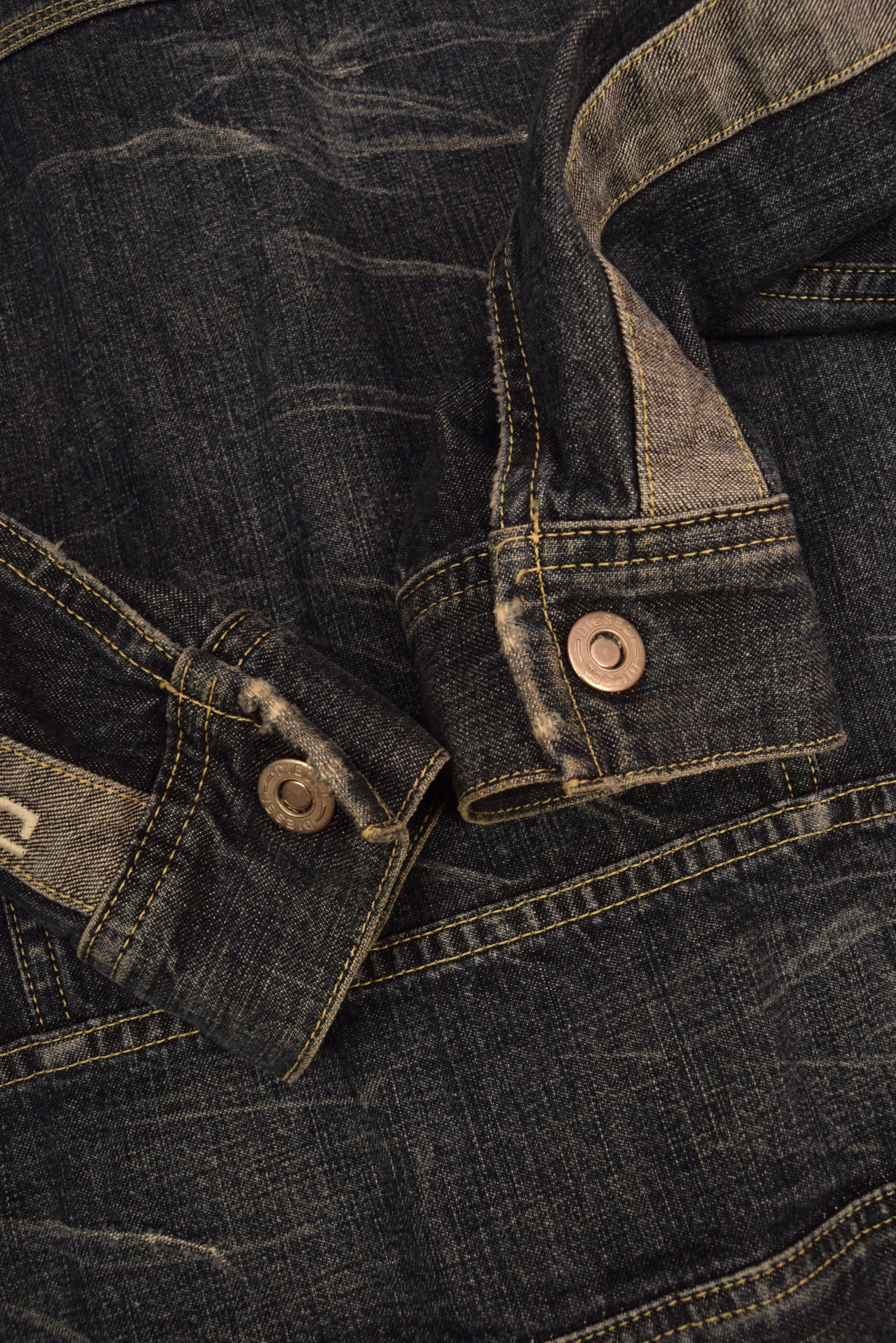 Y2K Diesel Denim Slim Fit Jacket With Zipper Size M