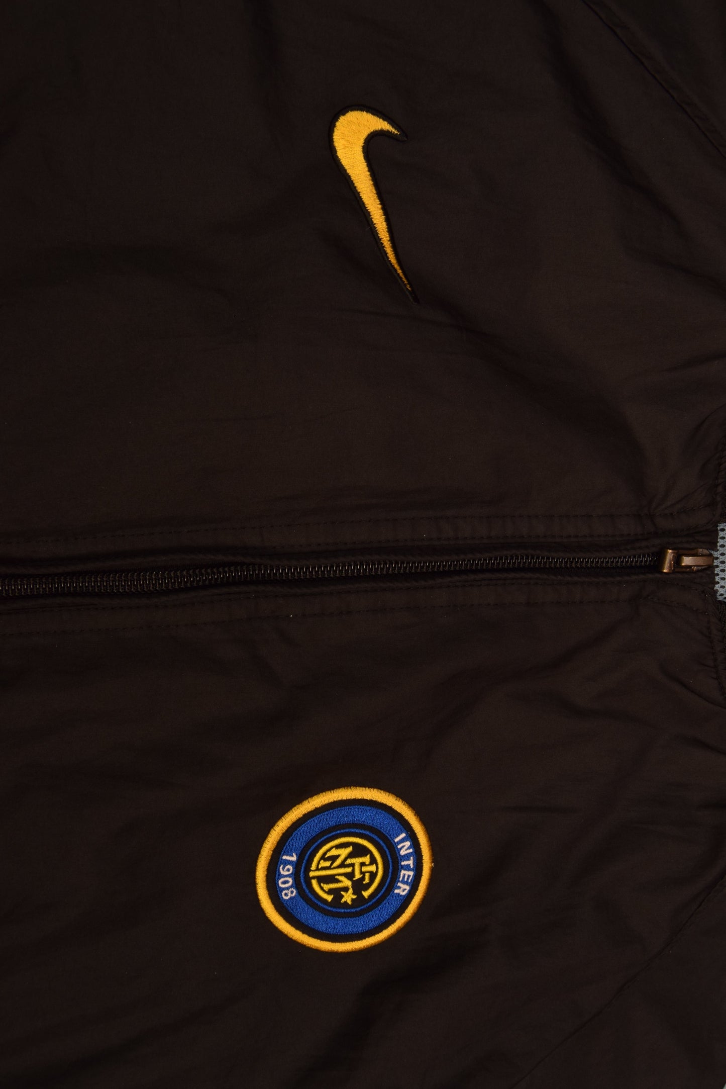 Inter Internationale Milano Nike Team 1998-2000 Light Football Jacket / Shell Size M Blue Black